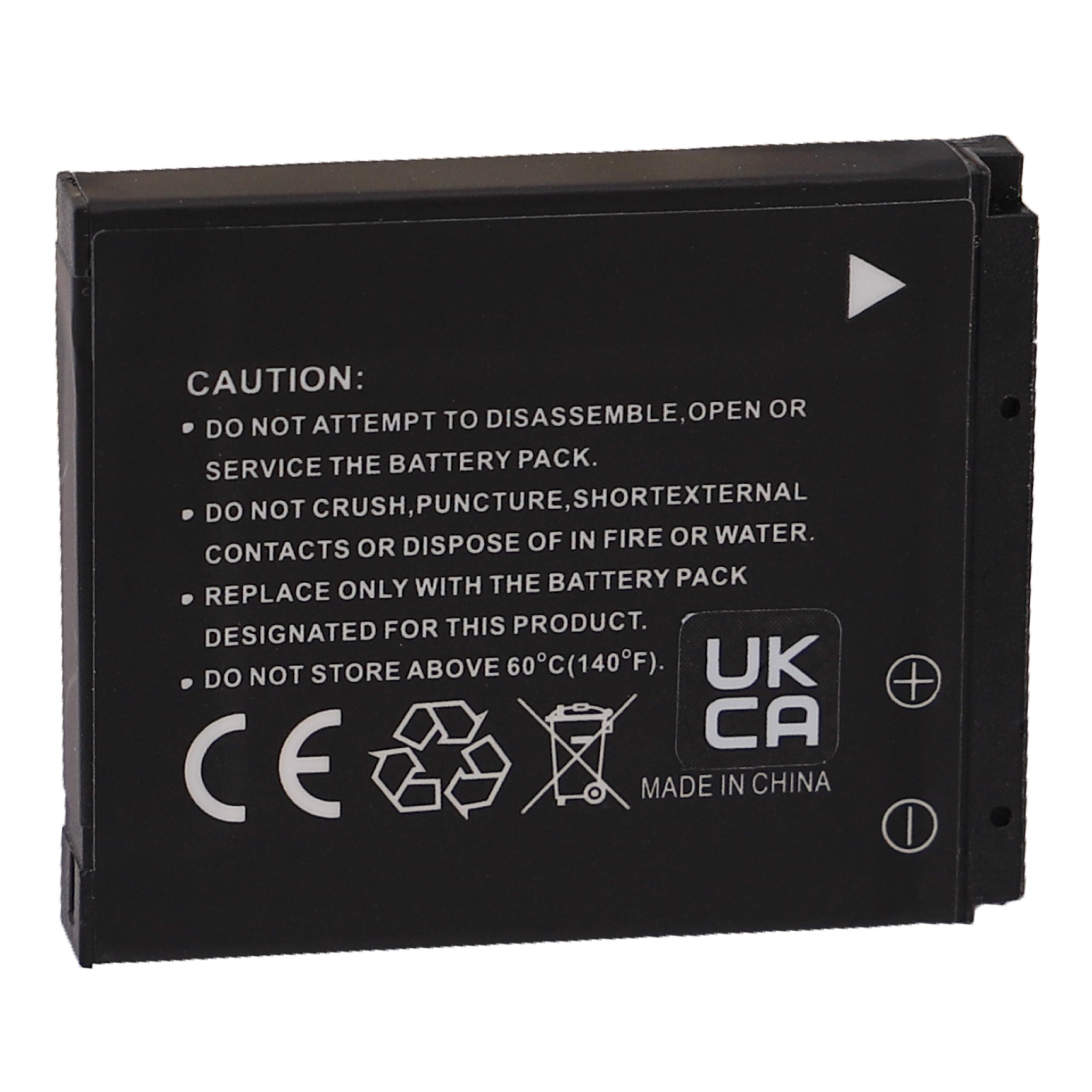Battery Replacement for Canon NB-6L - 1000mAh, 3.7V, Li-Ion