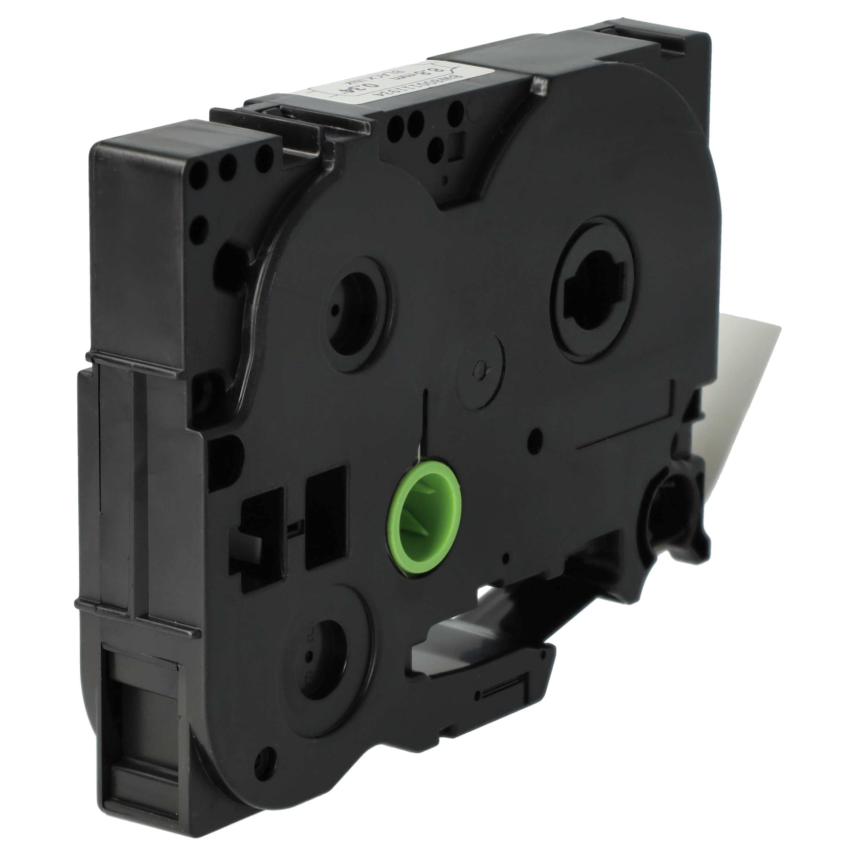 5x Label Tape replaces Brother HSE-221 - Black to White, Heat Shrink Tape, 8.8 mm
