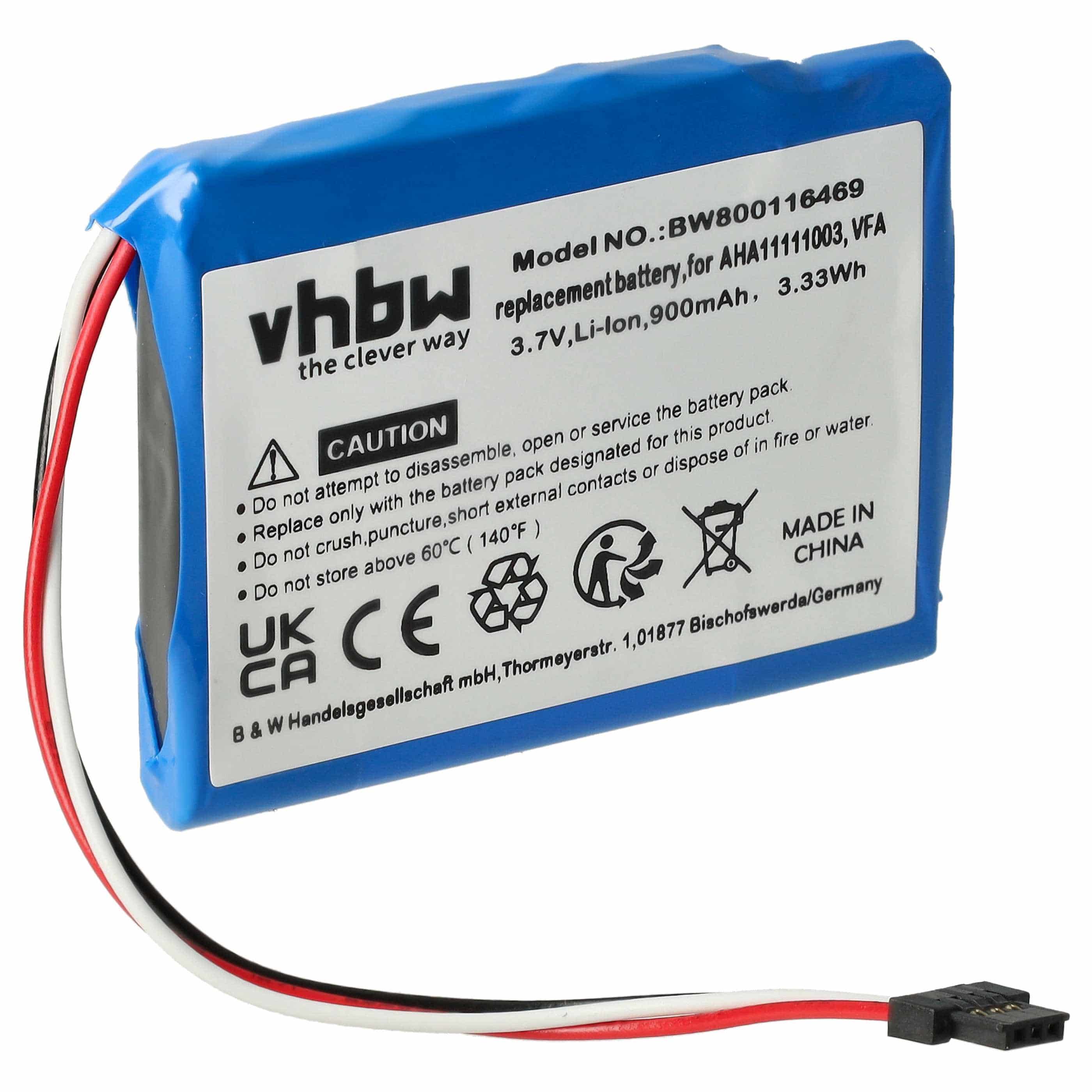 Akumulator do nawigacji GPS zamiennik TomTom AHA11111003, VFA - 900 mAh 3,7 V Li-Ion