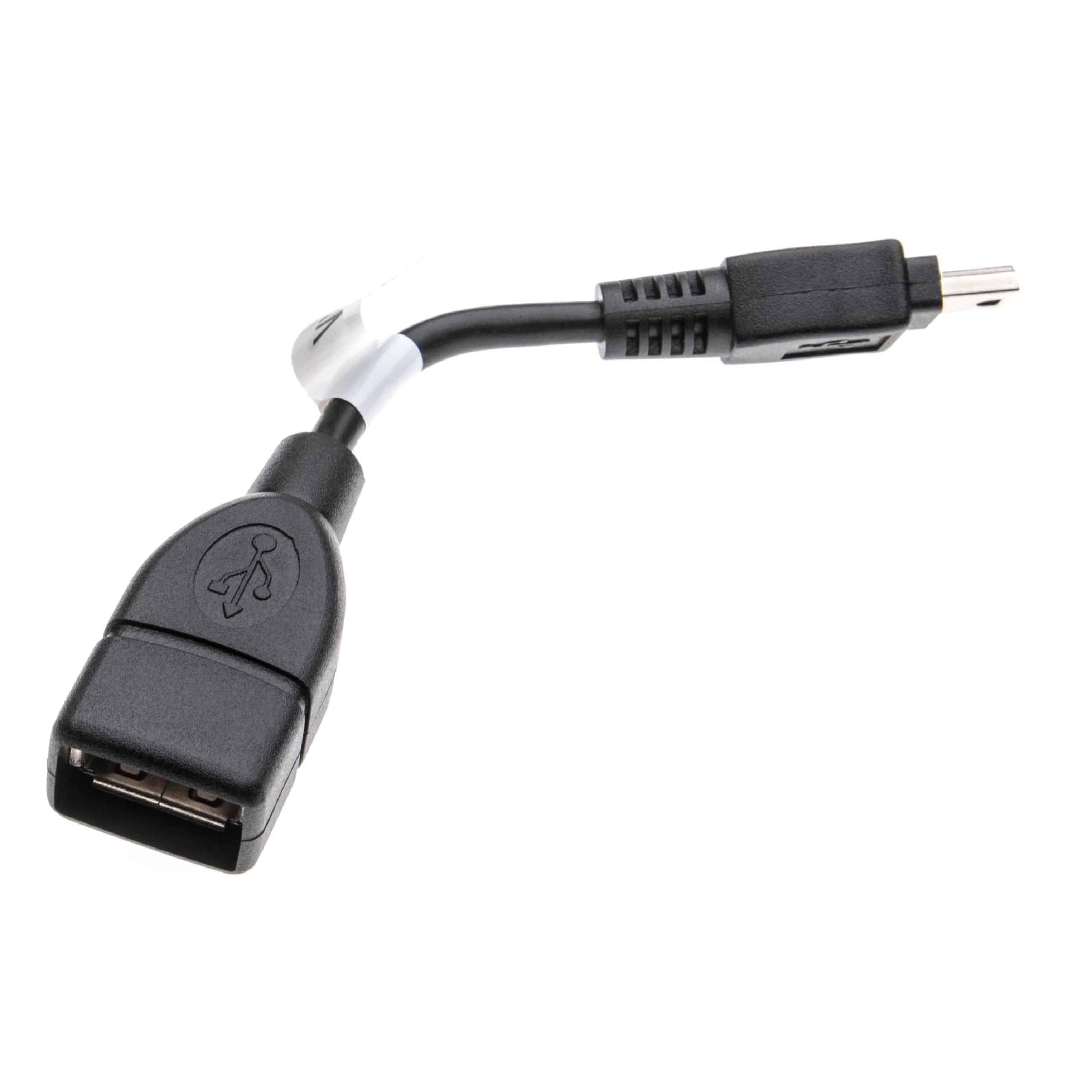 Adapter OTG mini-USB (male) to USB A socket for smartphone, tablet, netbook, laptop
