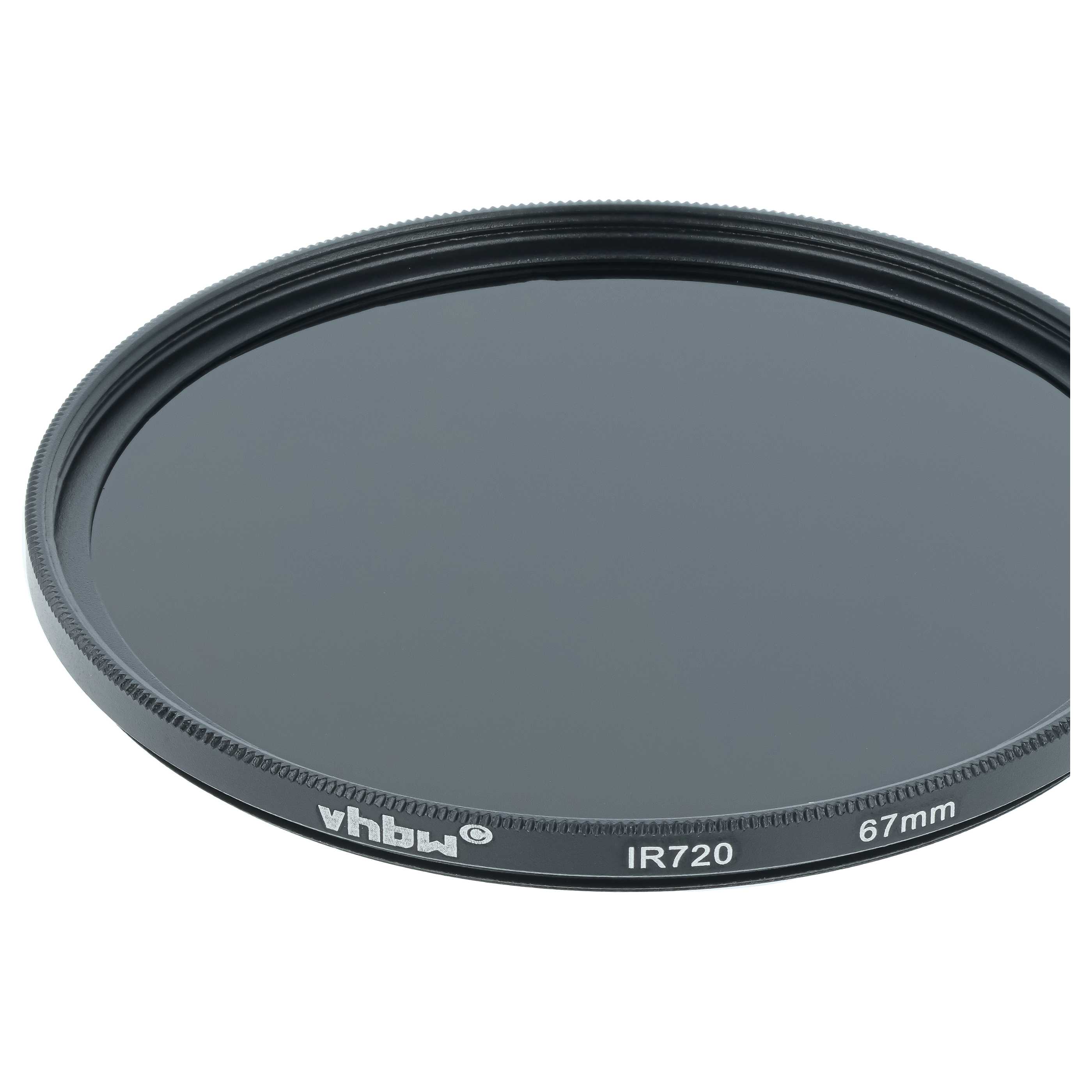 Filtr podczerwieni 720nm na obiektyw z gwintem 67 mm - Filtr IR