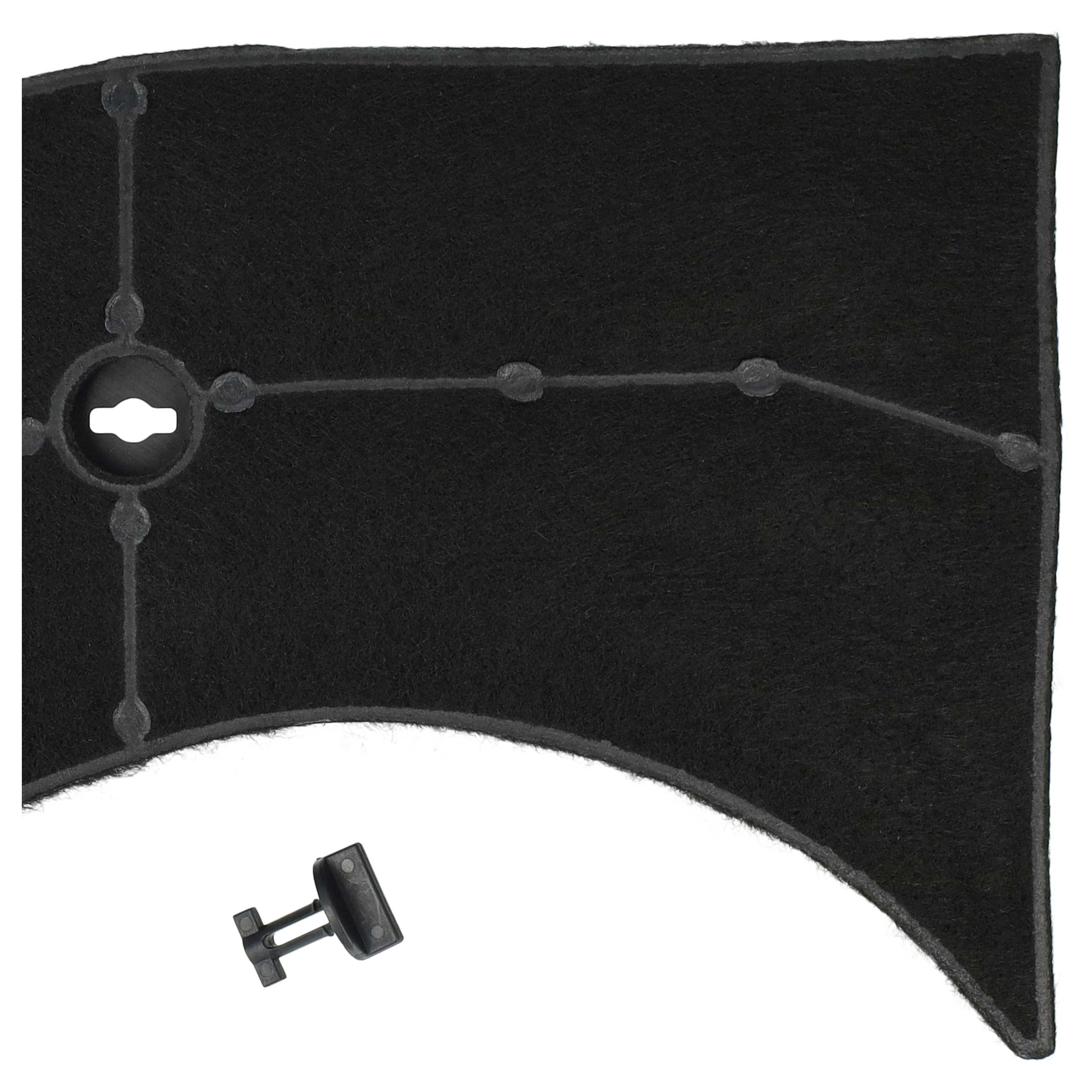 4x Filtres à charbon actif remplace AEG 5027887000/6, 5029064900/8, 5027456700/2 pour hotte Bauknecht