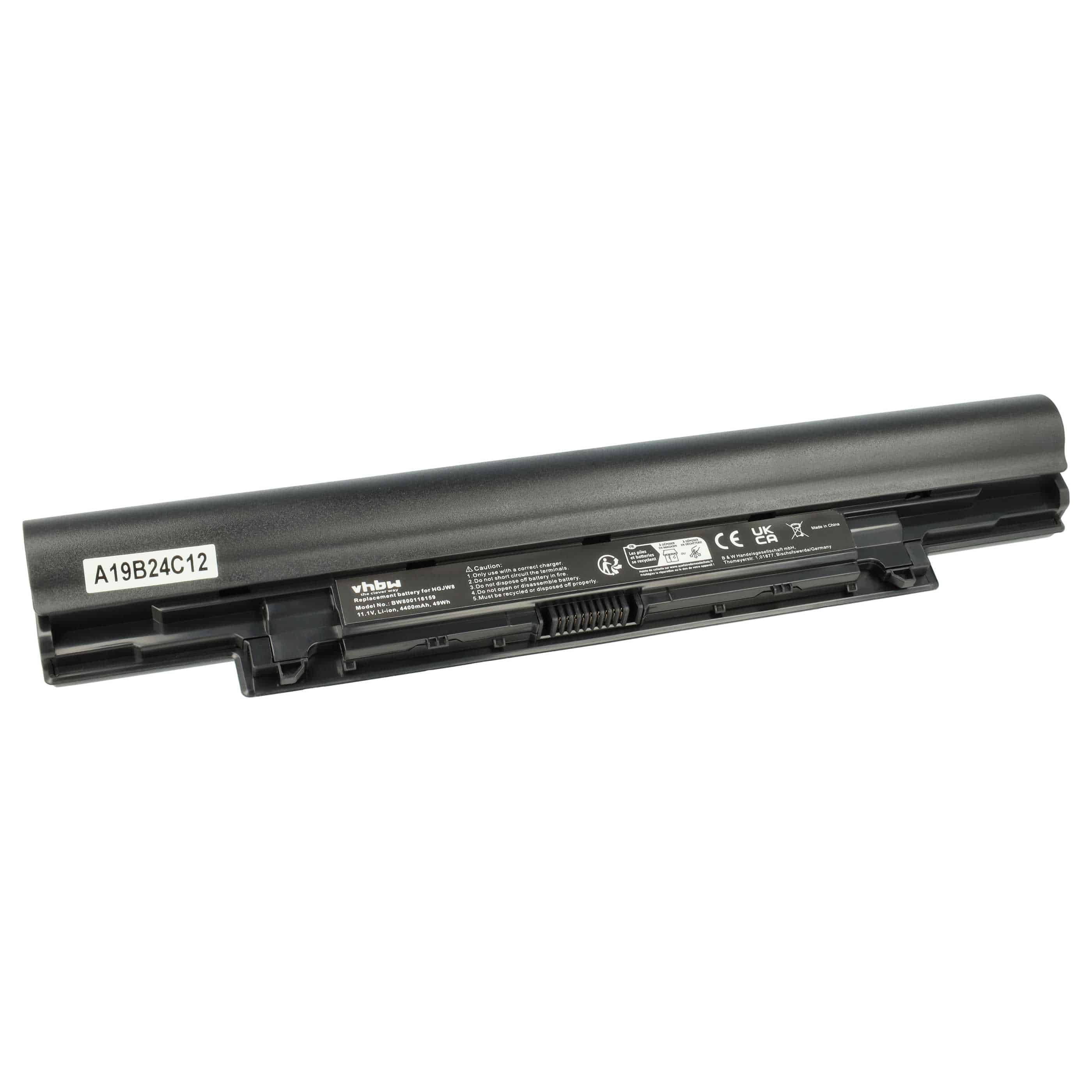 Akumulator do laptopa zamiennik Dell 451-12177, 451-12176, 3NG29, 451-BBIY - 4400 mAh 11,1 V Li-Ion, czarny