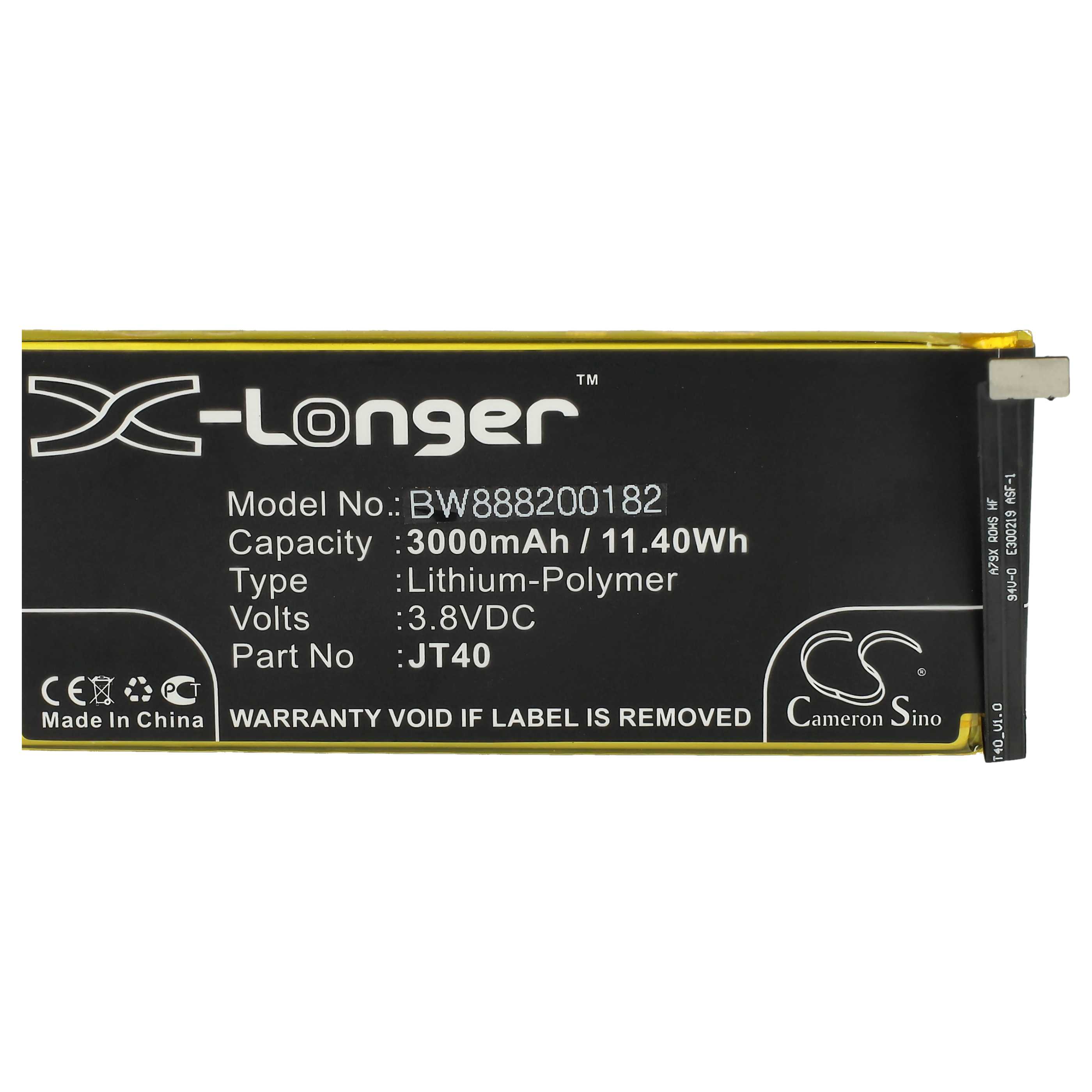 Akumulator do telefonu smartfona zamiennik Motorola JT40 - 3000 mAh 3,8 V LiPo
