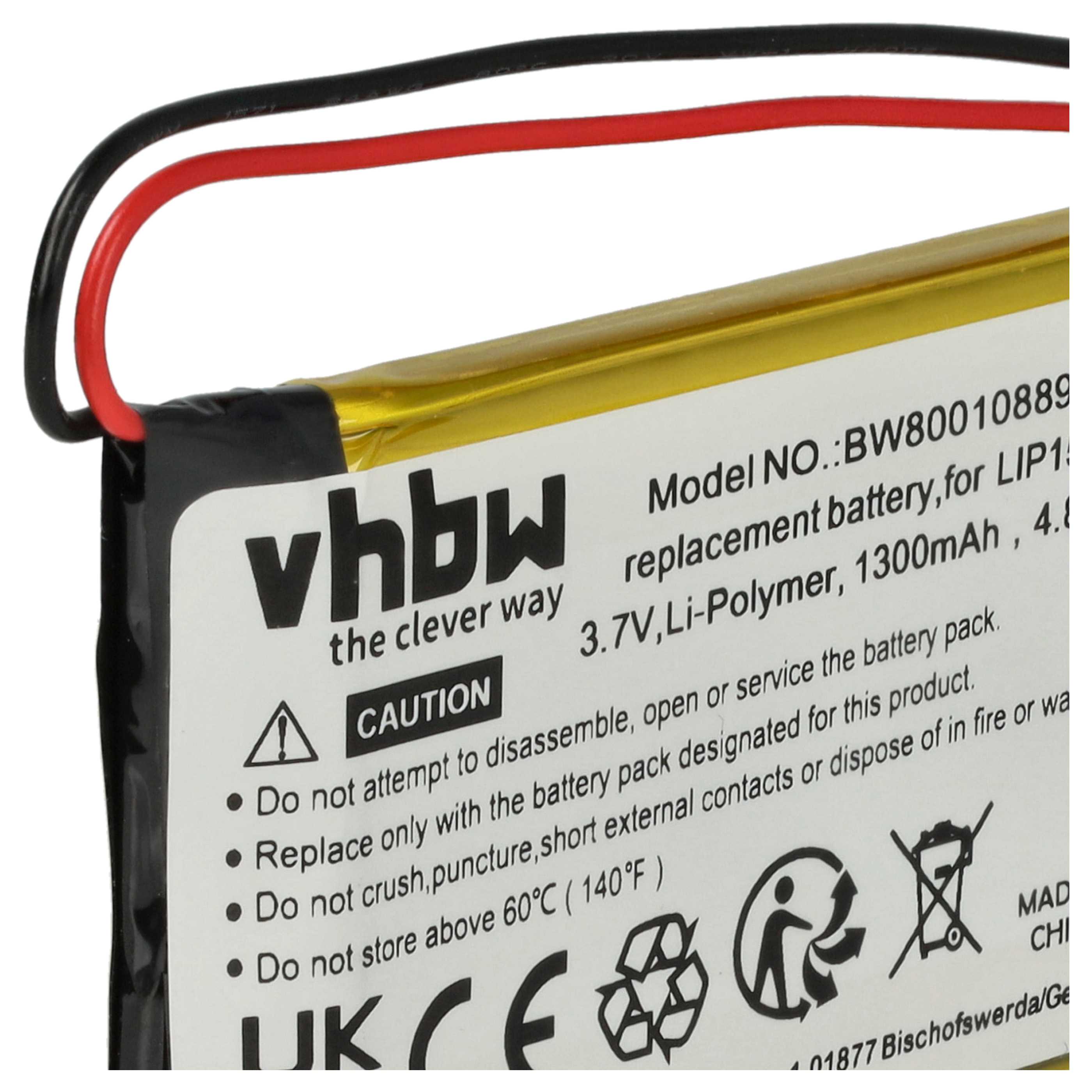 2x Batteria per joystick sostituisce Sony KCR1410, LIP1522 - 1300mAh 3,7V Li-Poly