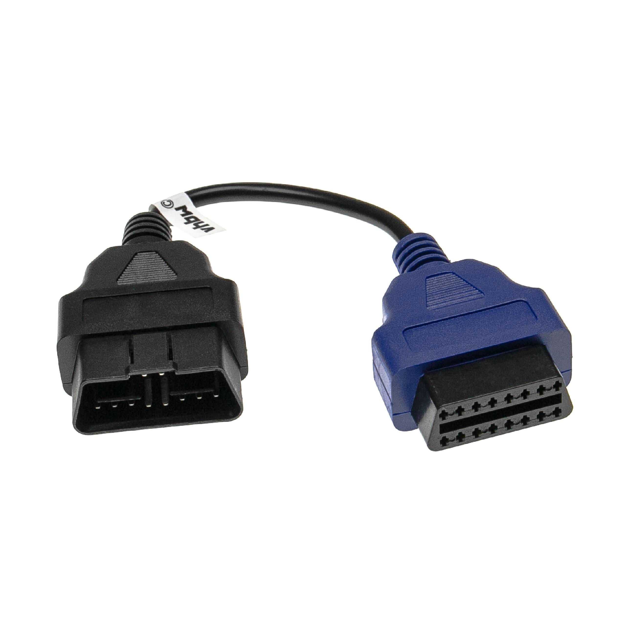 vhbw OBD2 Adapter 16Pin-OBD1 auf OBD2 für Alfa Romeo, Fiat, Lancia Giulietta