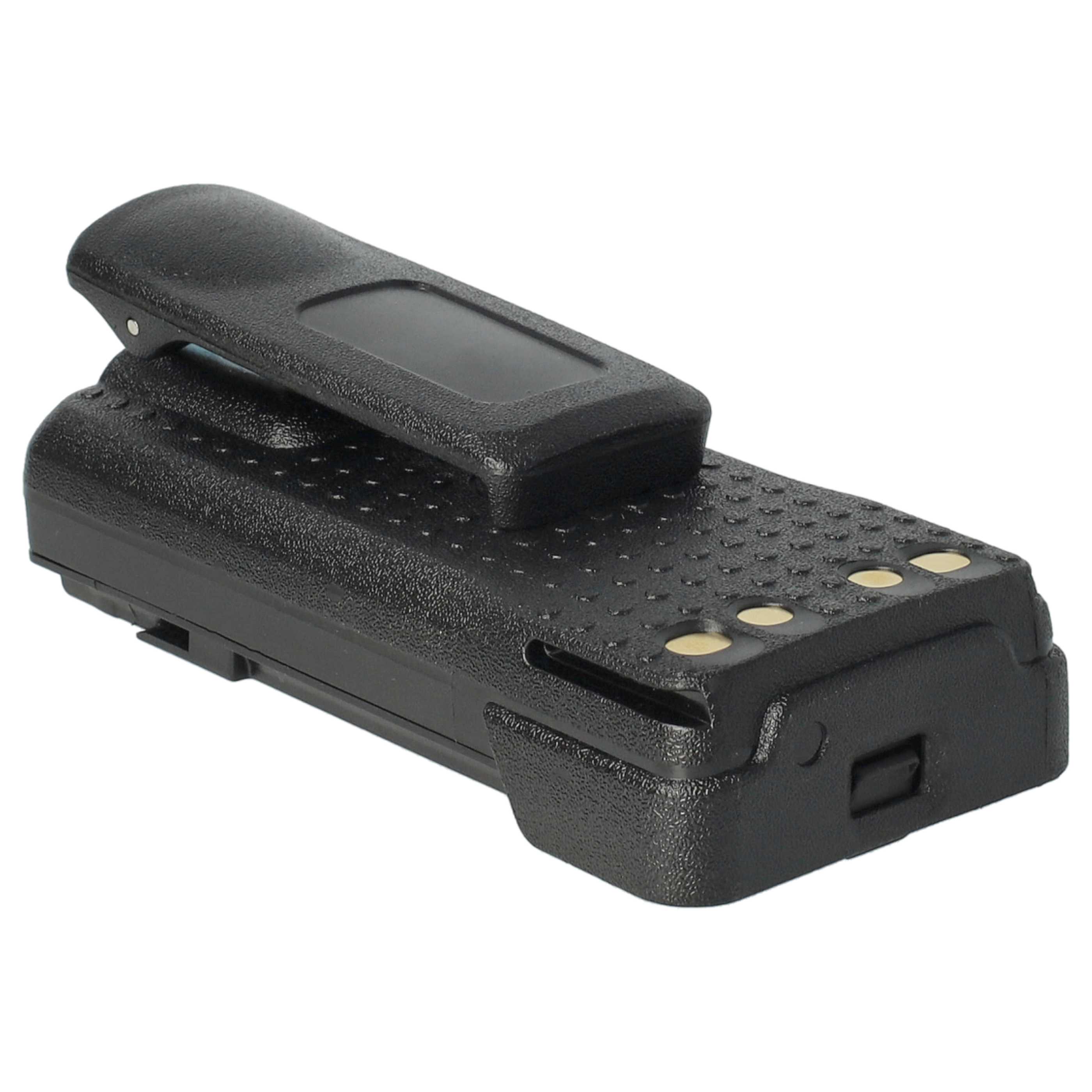 Radio 10x Battery replaces Motorola PMNN4409, PMNN4406BR, PMNN4406 - 3350 mAh 7.4 V Li-Ion + Belt Clip