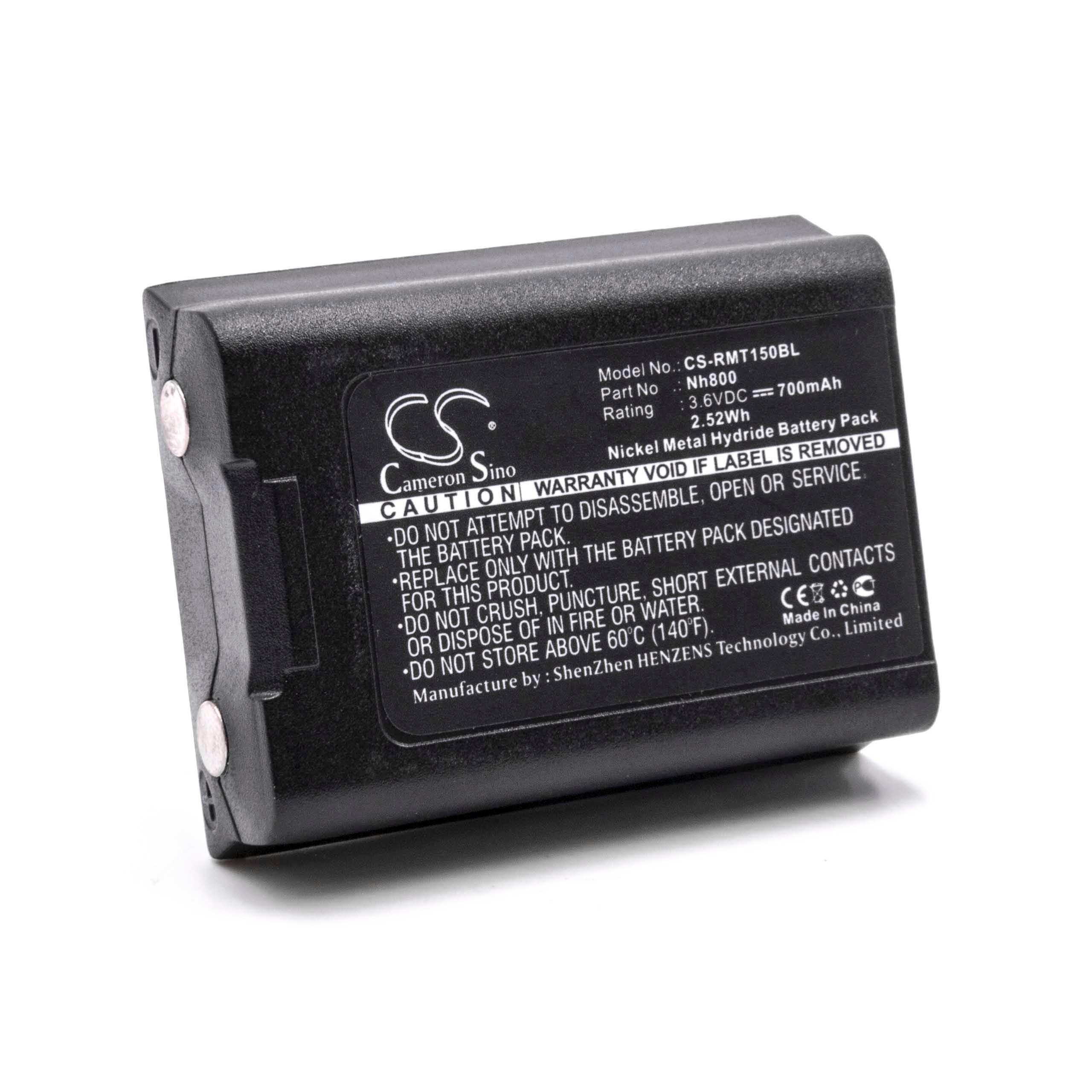 Batterie remplace Ravioli NH800 pour télécommande - 700mAh 3,6V NiMH