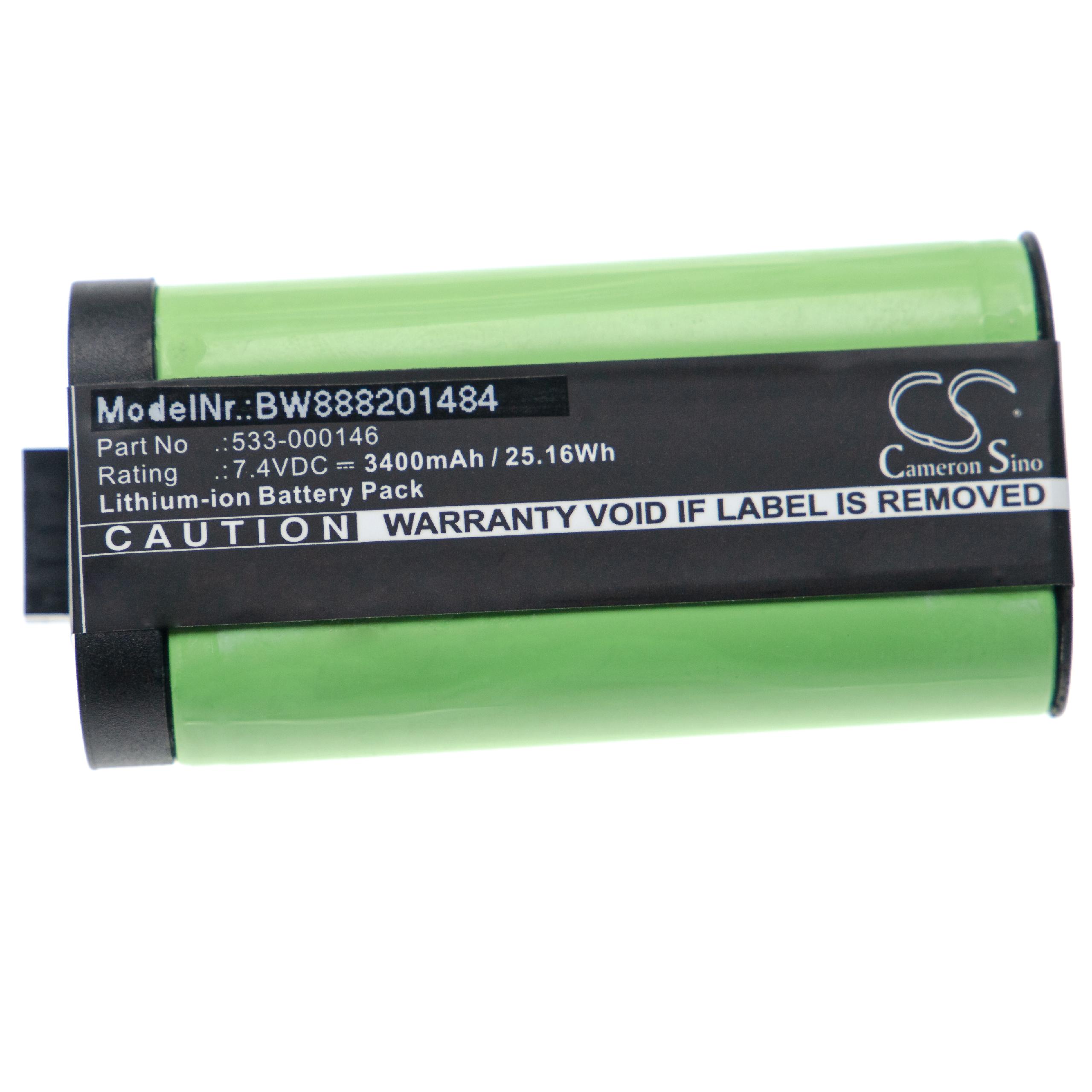 Batteria sostituisce Logitech 533-000146 per altoparlanti Logitech - 3400mAh 7,4V Li-Ion