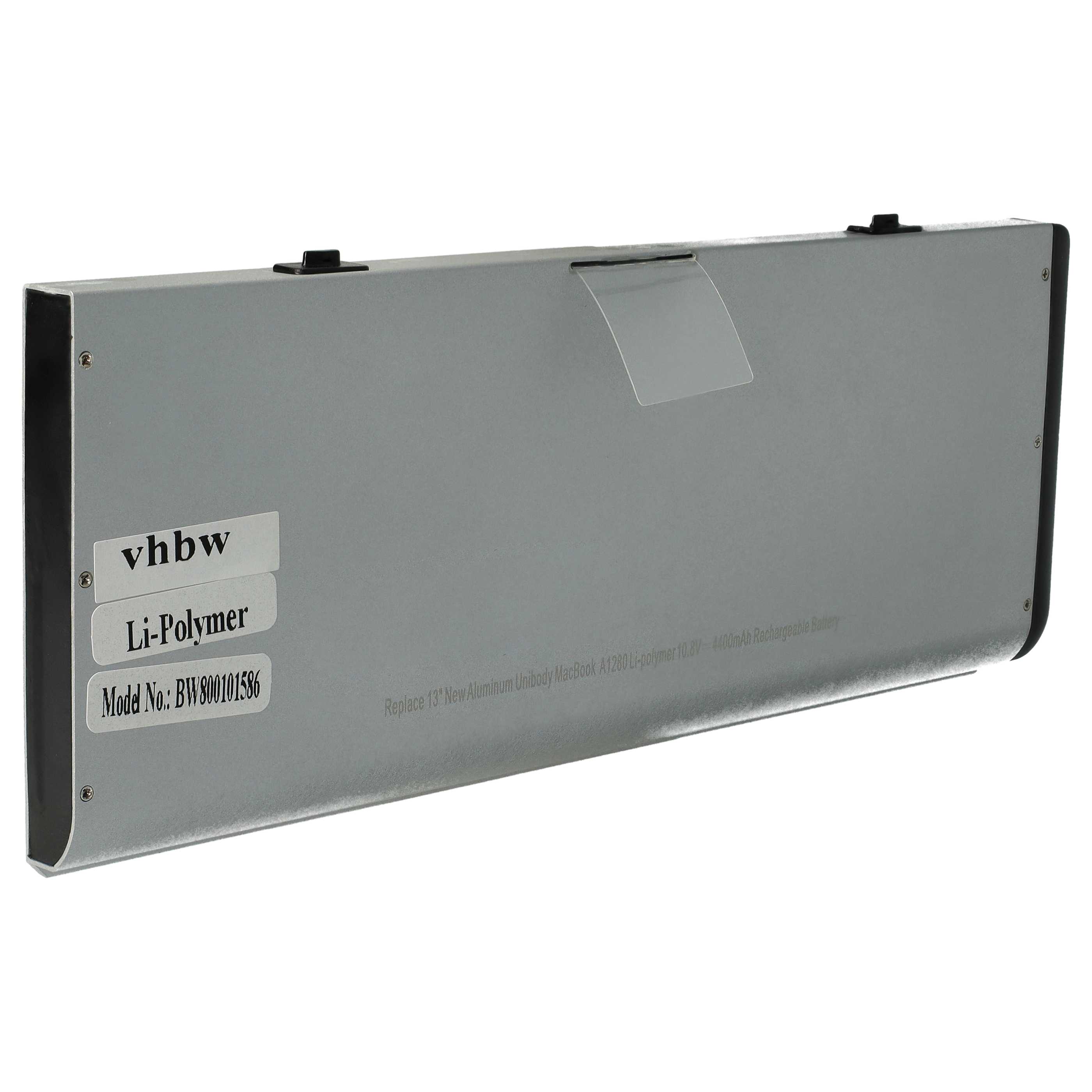 Notebook Battery Replacement for Apple A1280, A1278, MB466LL/A, MB467LL/A - 4200 mAh 10.8 V Li-polymer, silver