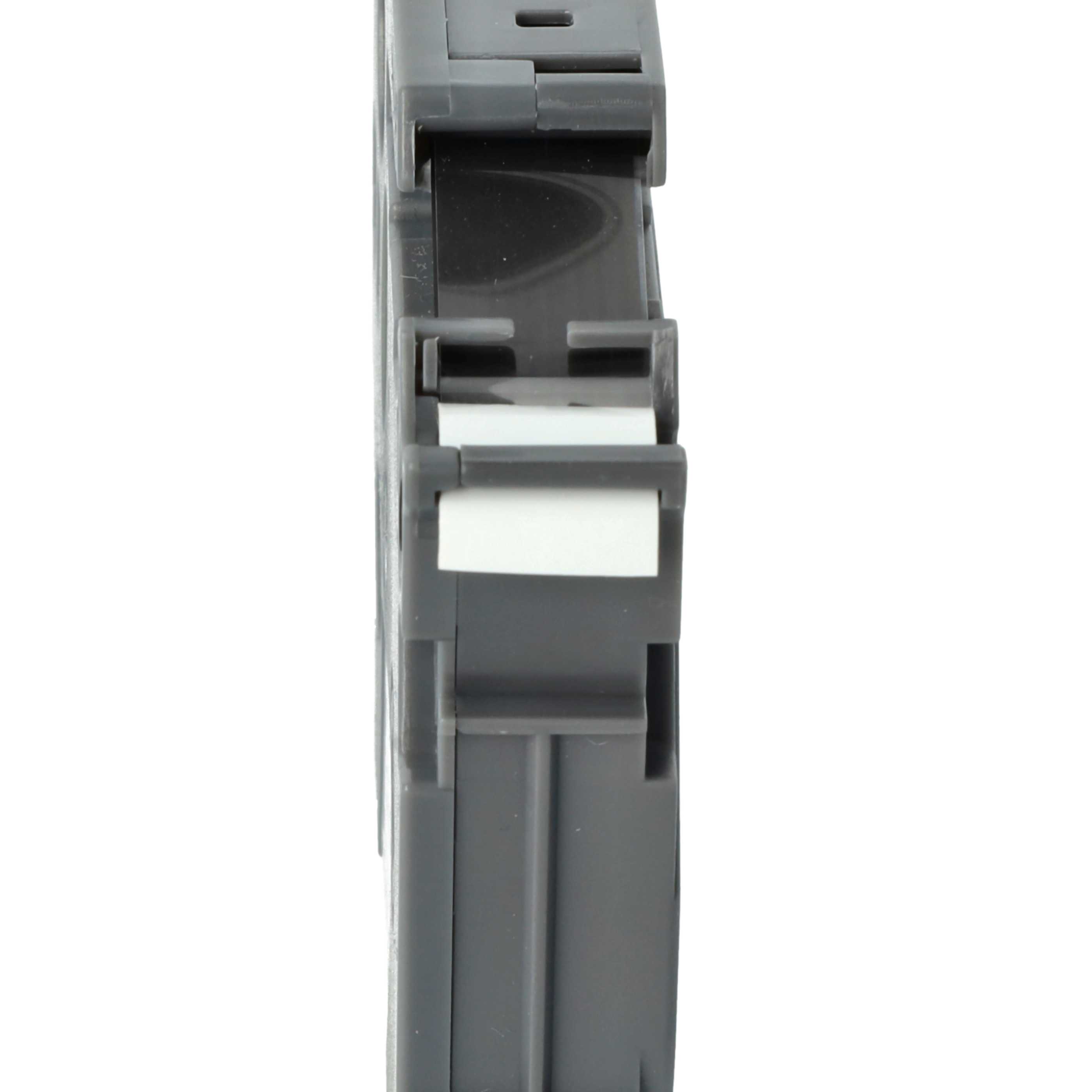 5x Label Tape replaces Brother TZE-S231 - 12 mm Black to White, Extra Stark