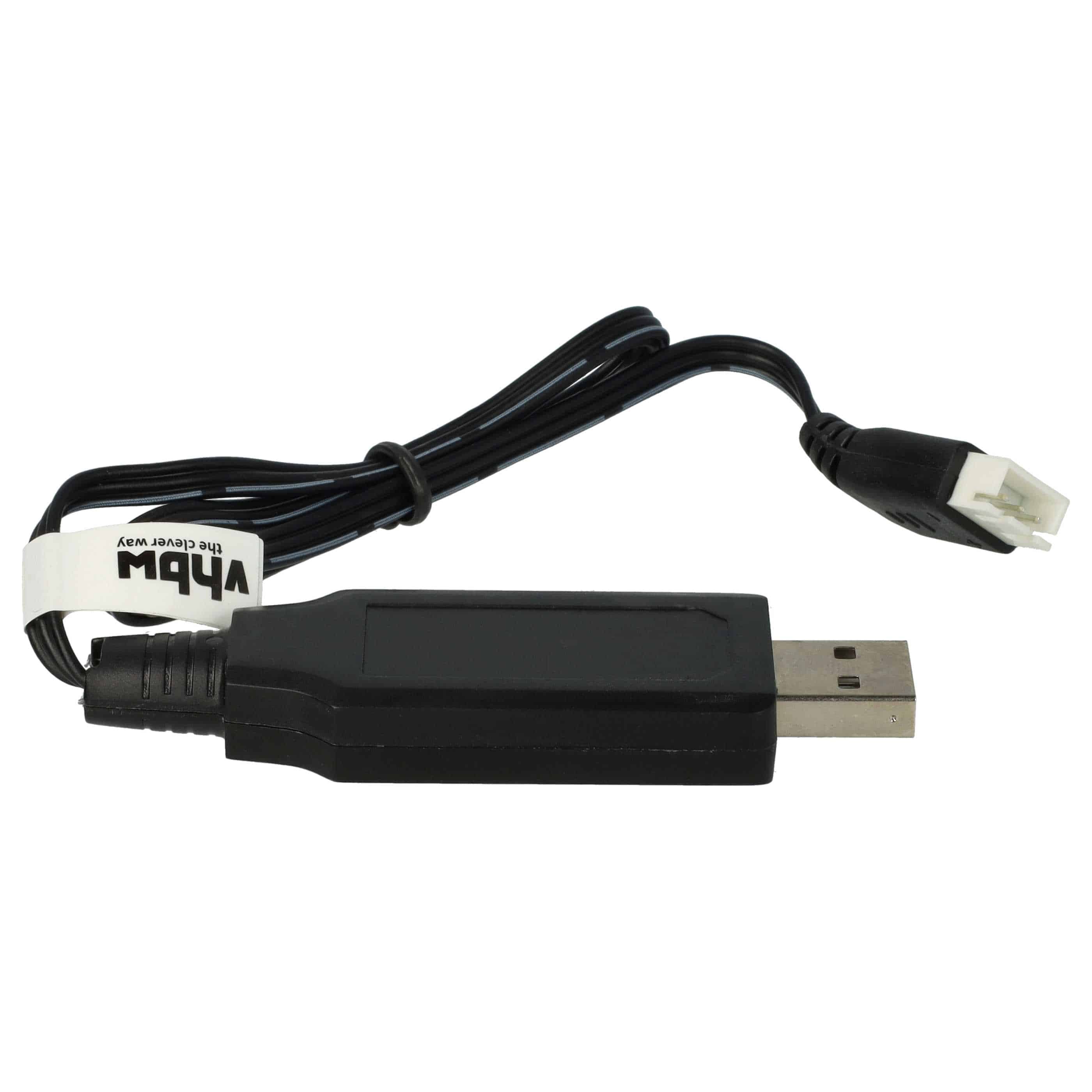 USB-Ladekabel passend für RC-Akkus mit JST XH-3P-Anschluss, RC-Modellbau Akkupacks - 60cm 7,4V