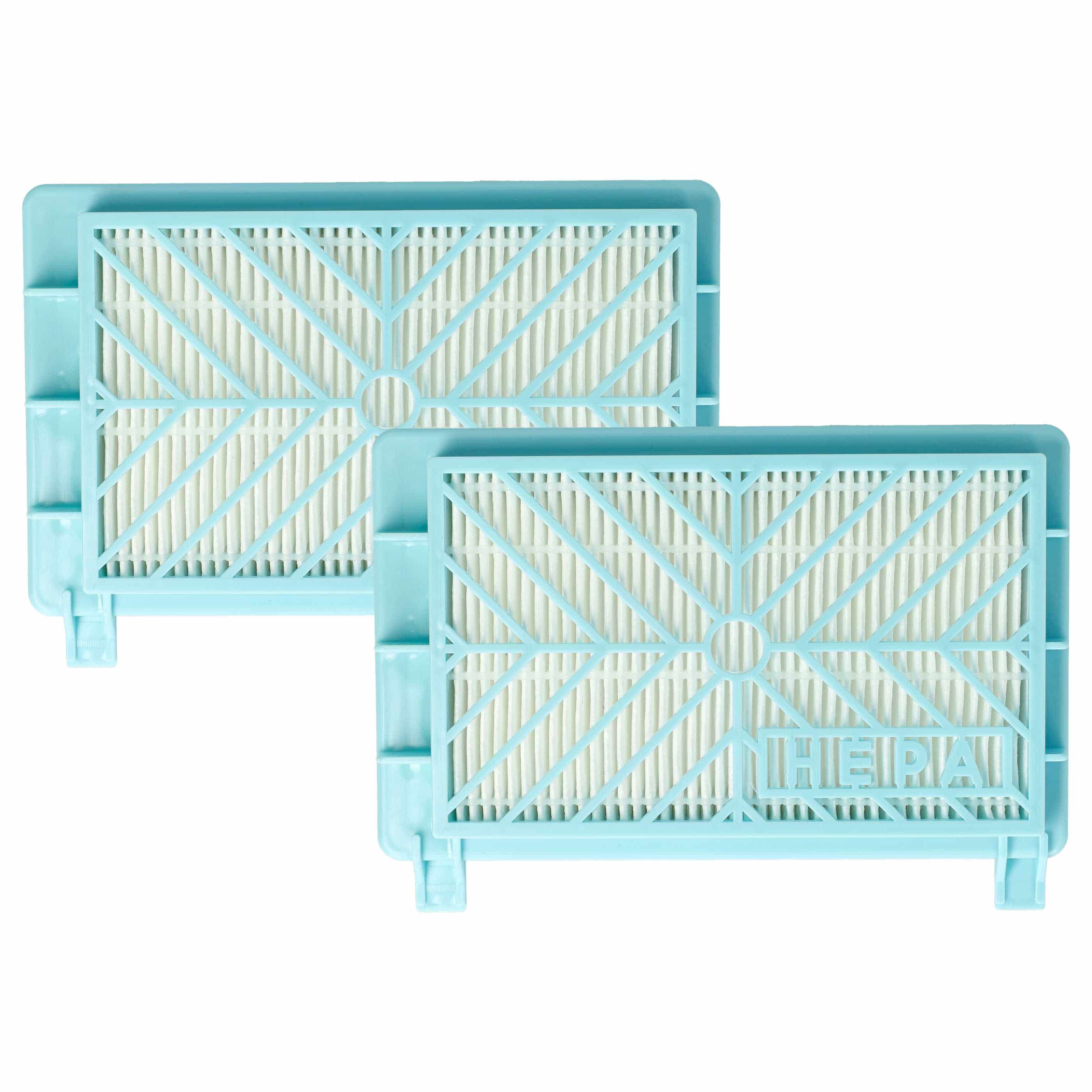 2x Filter replaces Philips 491669, 432200039090, 883804401010 for Philips Vacuum Cleaner, filter class H13