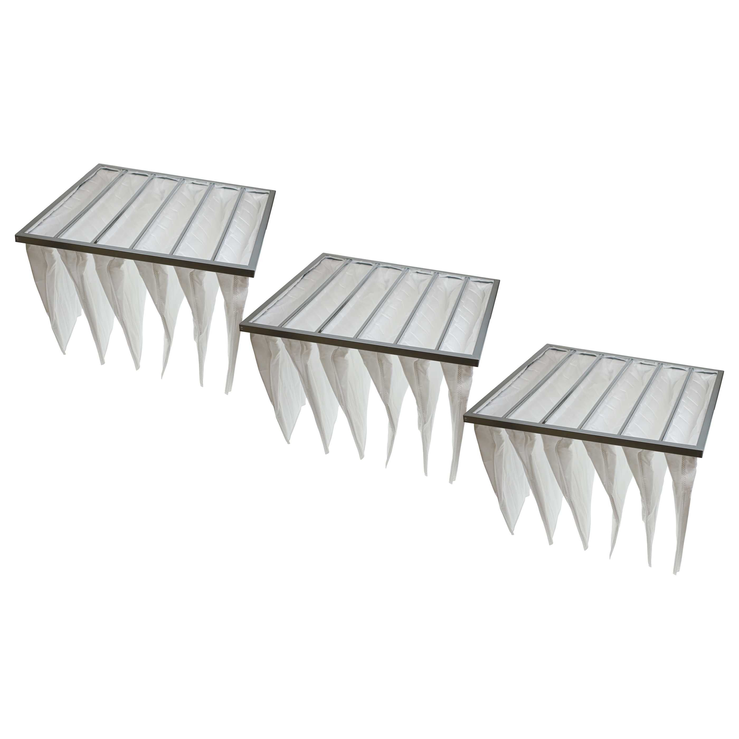 3x Taschenfilter G4 Klimaanlagen, Lüftungsanlagen - 59,5 x 59,2 x 4,7 cm