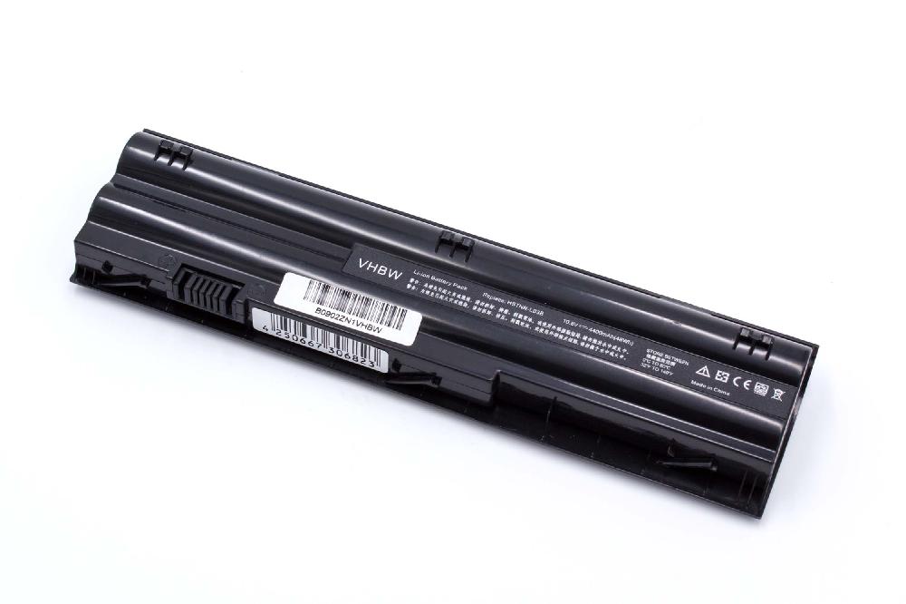 Batterie remplace HP 646755-001, 646657-251, 646657-241 pour ordinateur portable - 4400mAh 11,1V Li-ion, noir