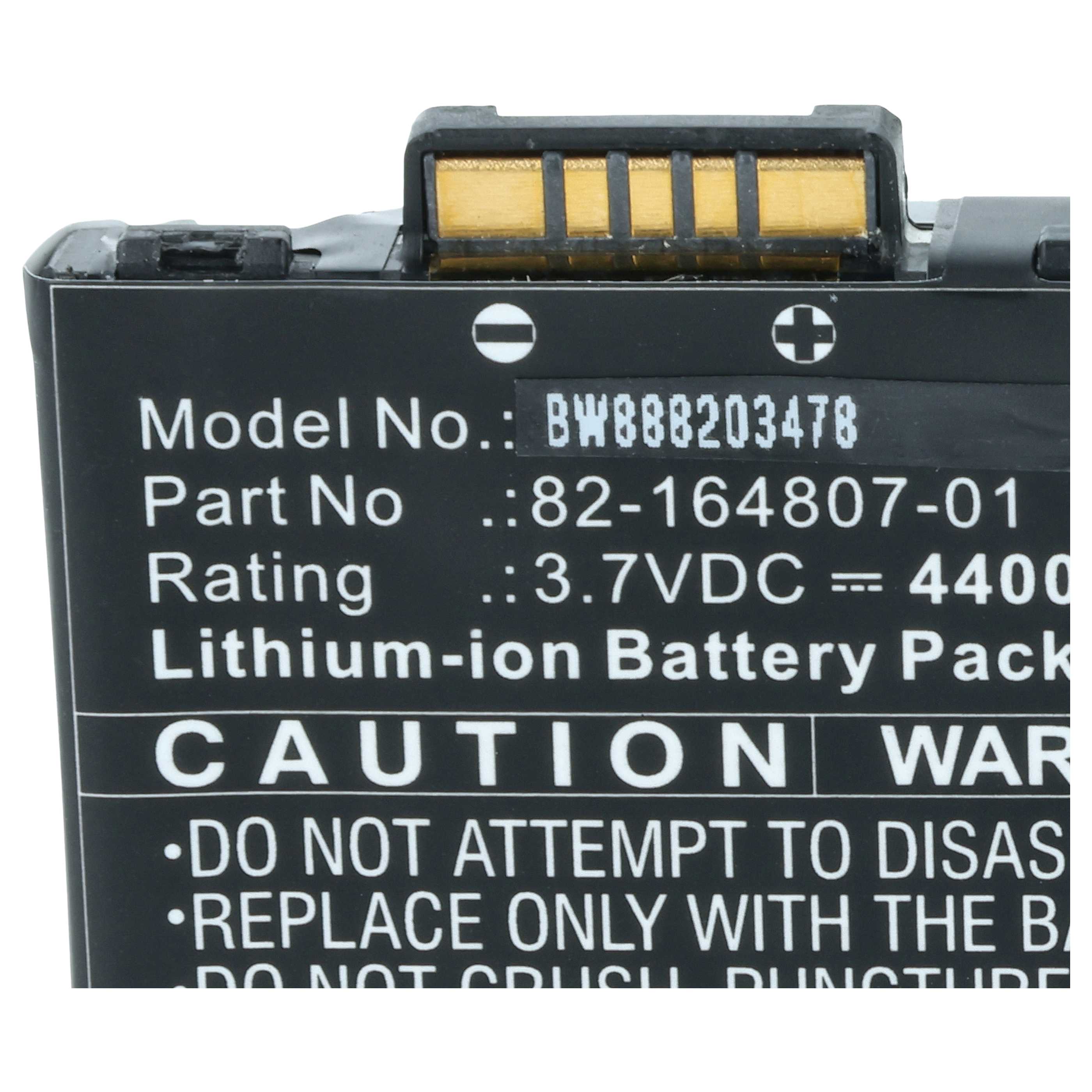2x Batería reemplaza Motorola 82-164807-01, 82-164801-02 para computadora móvil (4400 mAh, 3,7 V, Li-Ion)
