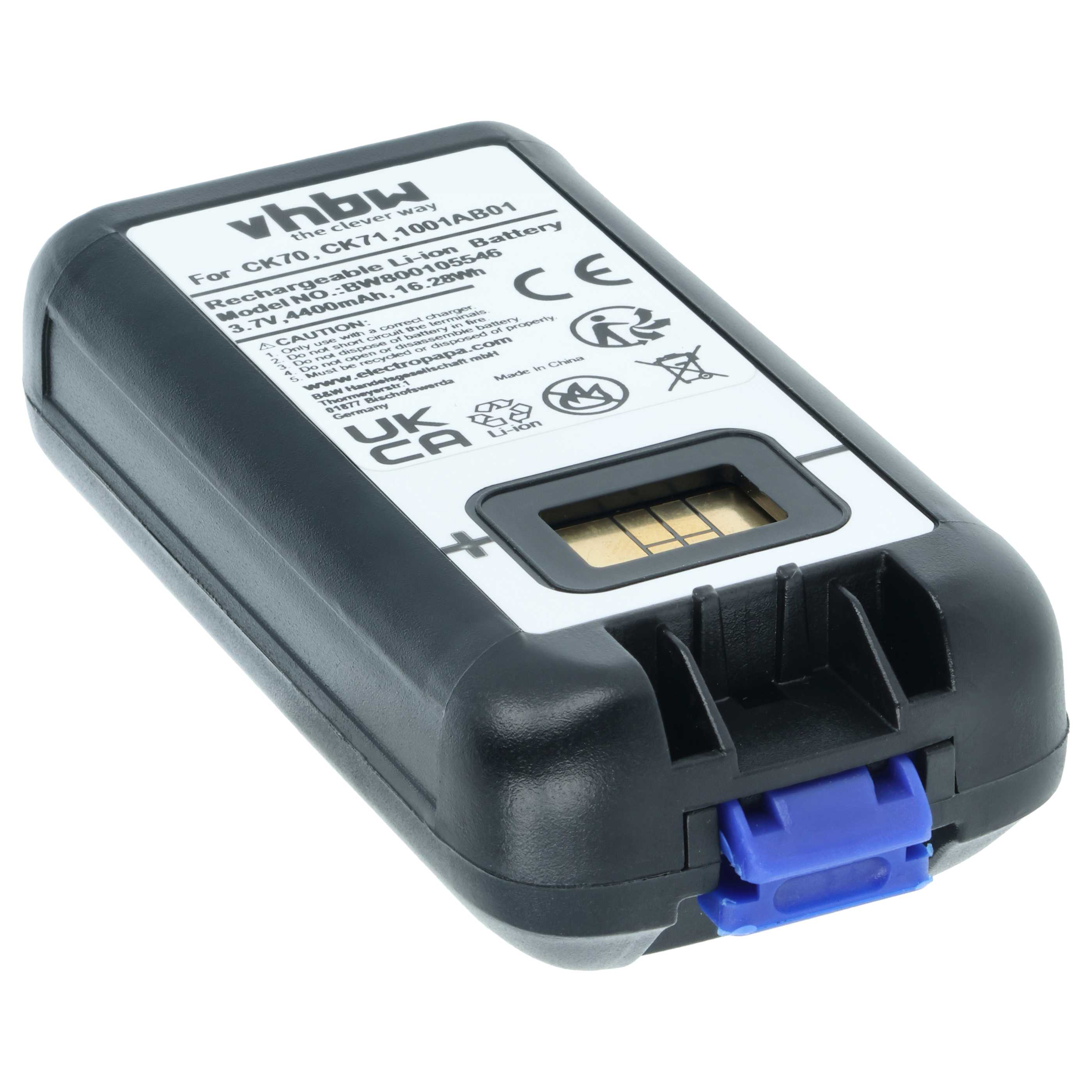 Batterie remplace Intermec 1001AB01, 318-046-001, 1001AB02 pour ordinateur mobile PDA Intermec - 4400mAh