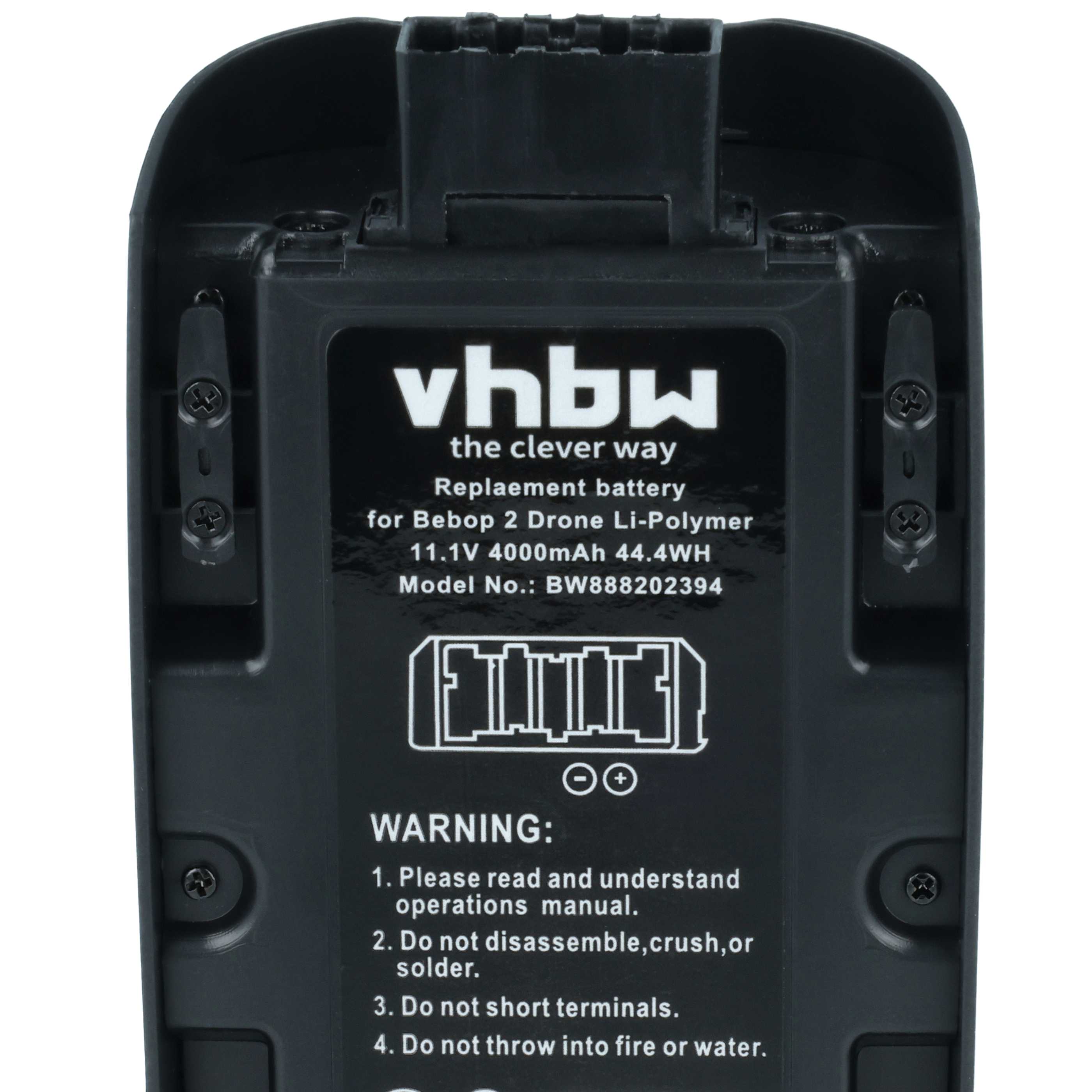 Batteria per drone quadri e multicottero sostituisce Parrot 1416366, 1413006 - 4000mAh 11,1V Li-Poly