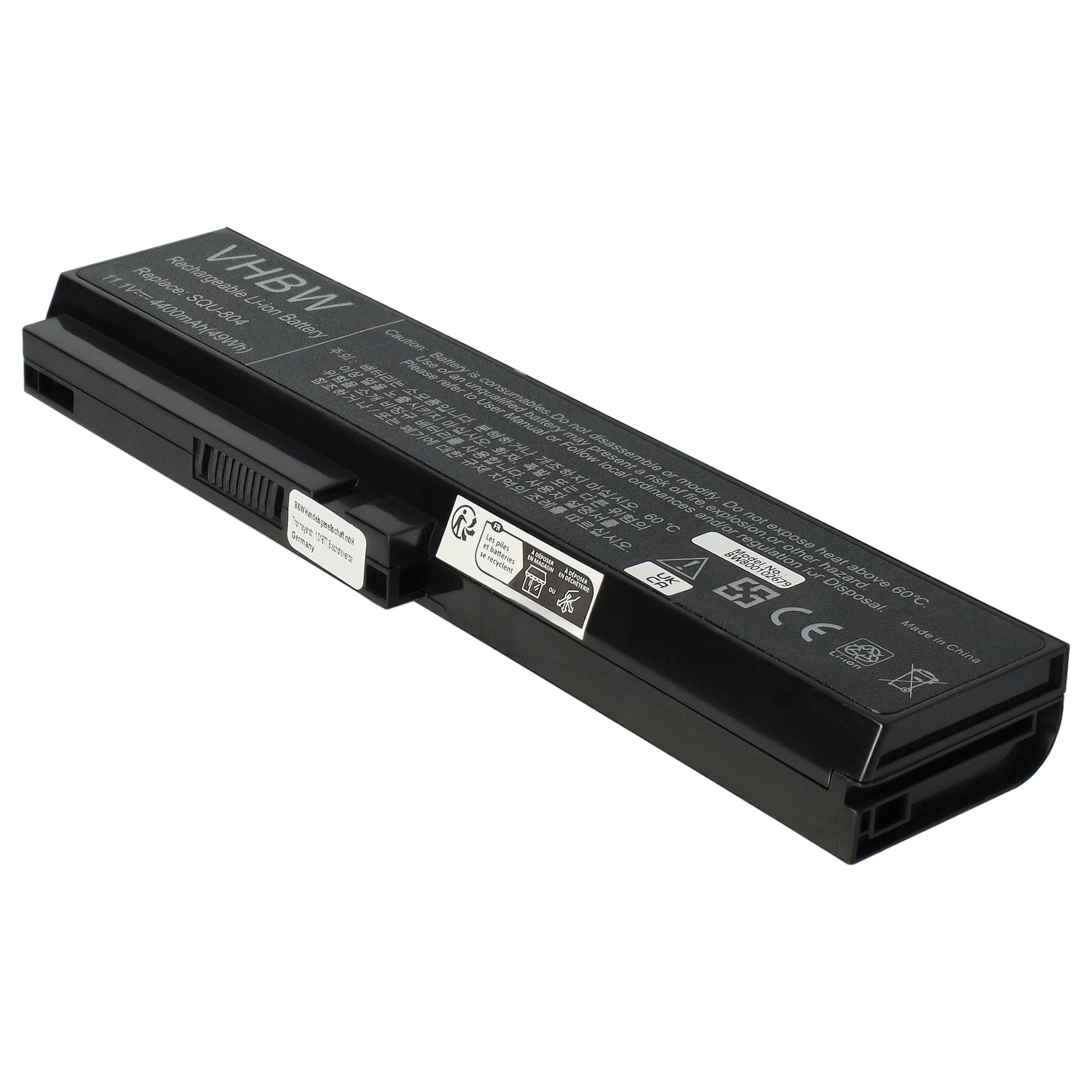 Notebook Battery replaces Fujitsu-Siemens BA31.AV - 4400 mAh 11.1 V Li-Ion, black