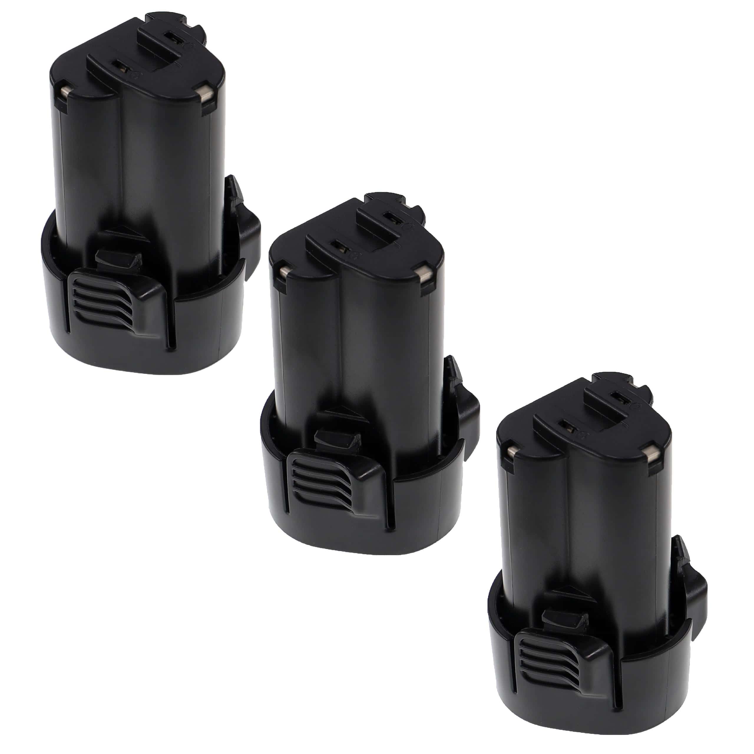 3x Battery replaces Makita 194588-1, 194551-4, 194550-6 Electric Power Tool - 2500 mAh, 10.8 V, Li-Ion