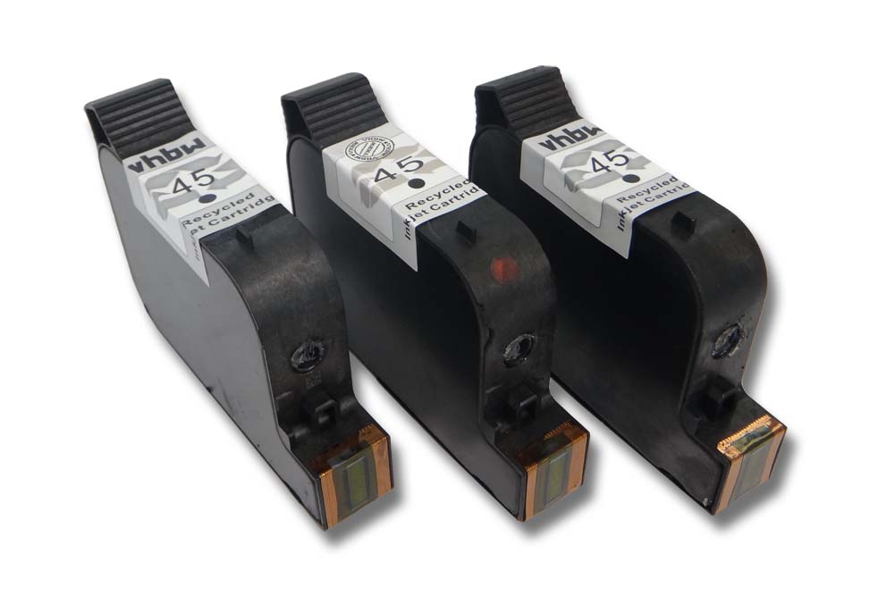 3x Tintenpatronen passend für 1315 Stielow 1315 Drucker u.a. - schwarz