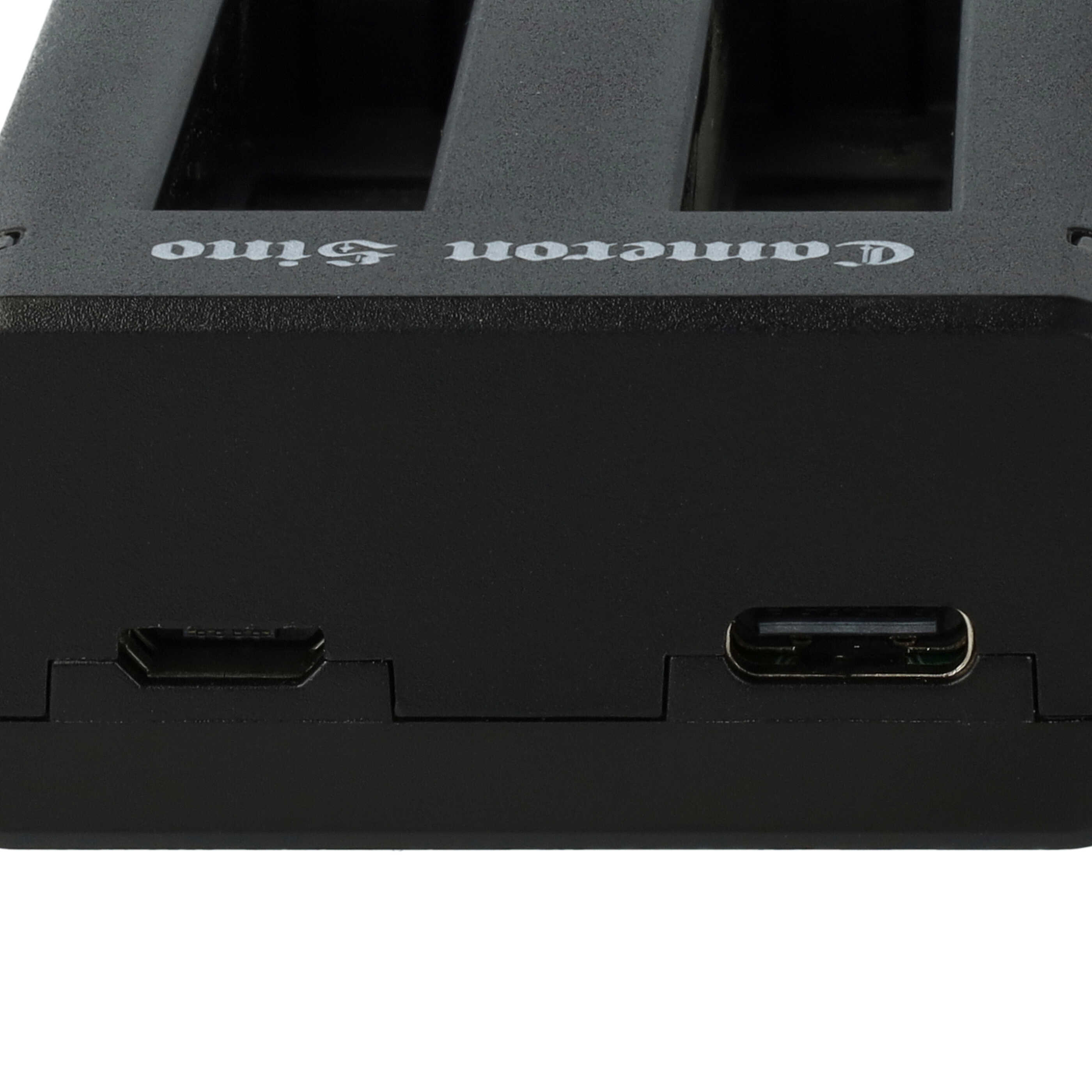 Battery Charger Micro-USB + USB-C + Cable Micro-USB suitable for Insta360 One X3 Digital Camera