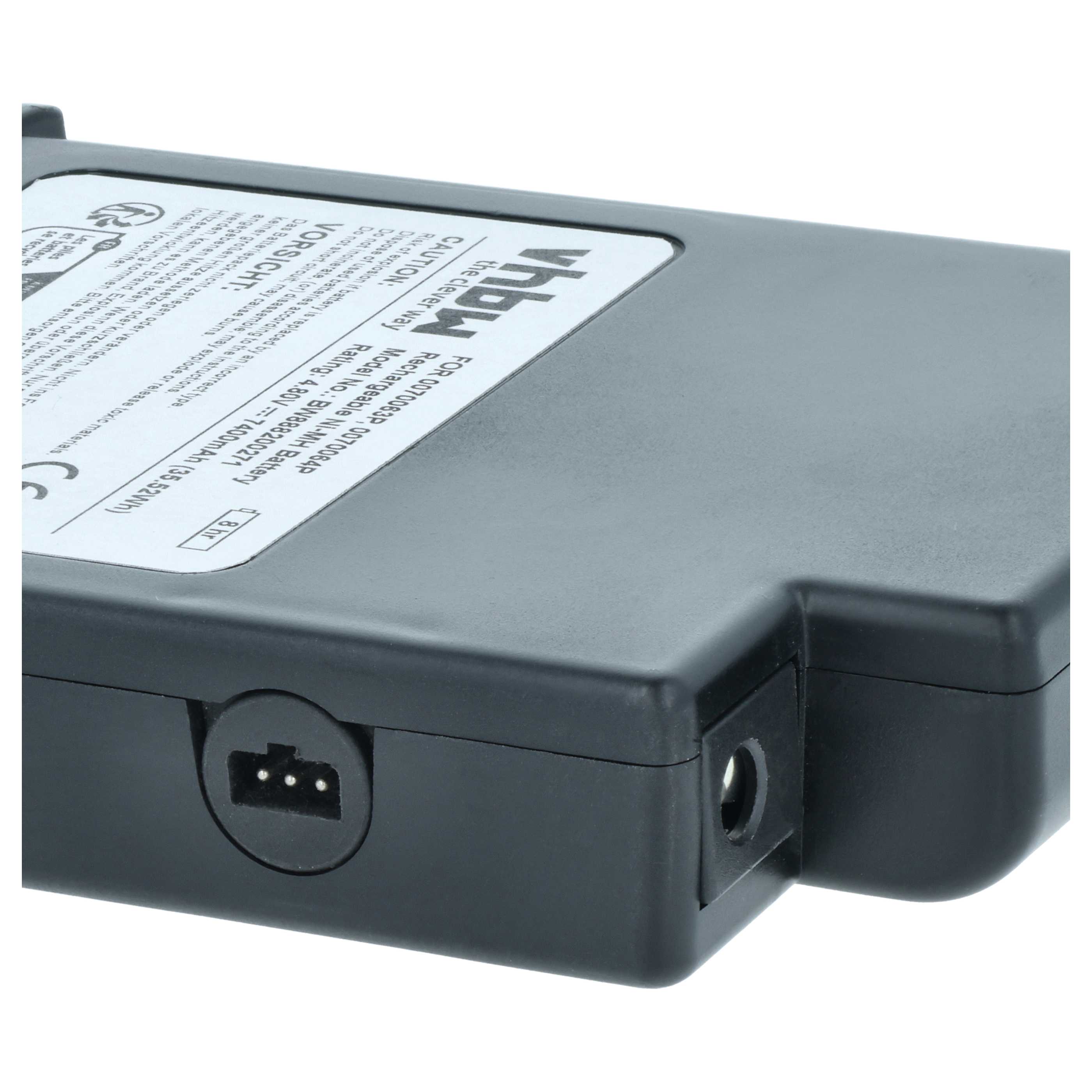 Batería reemplaza 3M 0070064P, 0070063P, 0851200P para equipo de respiración (7400 mAh, 4,8 V, NiMH)