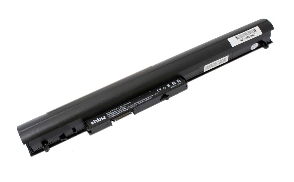 Batterie remplace HP 728248-221, 728248-141, 728248-121 pour ordinateur portable - 2200mAh 14,8V Li-ion, noir
