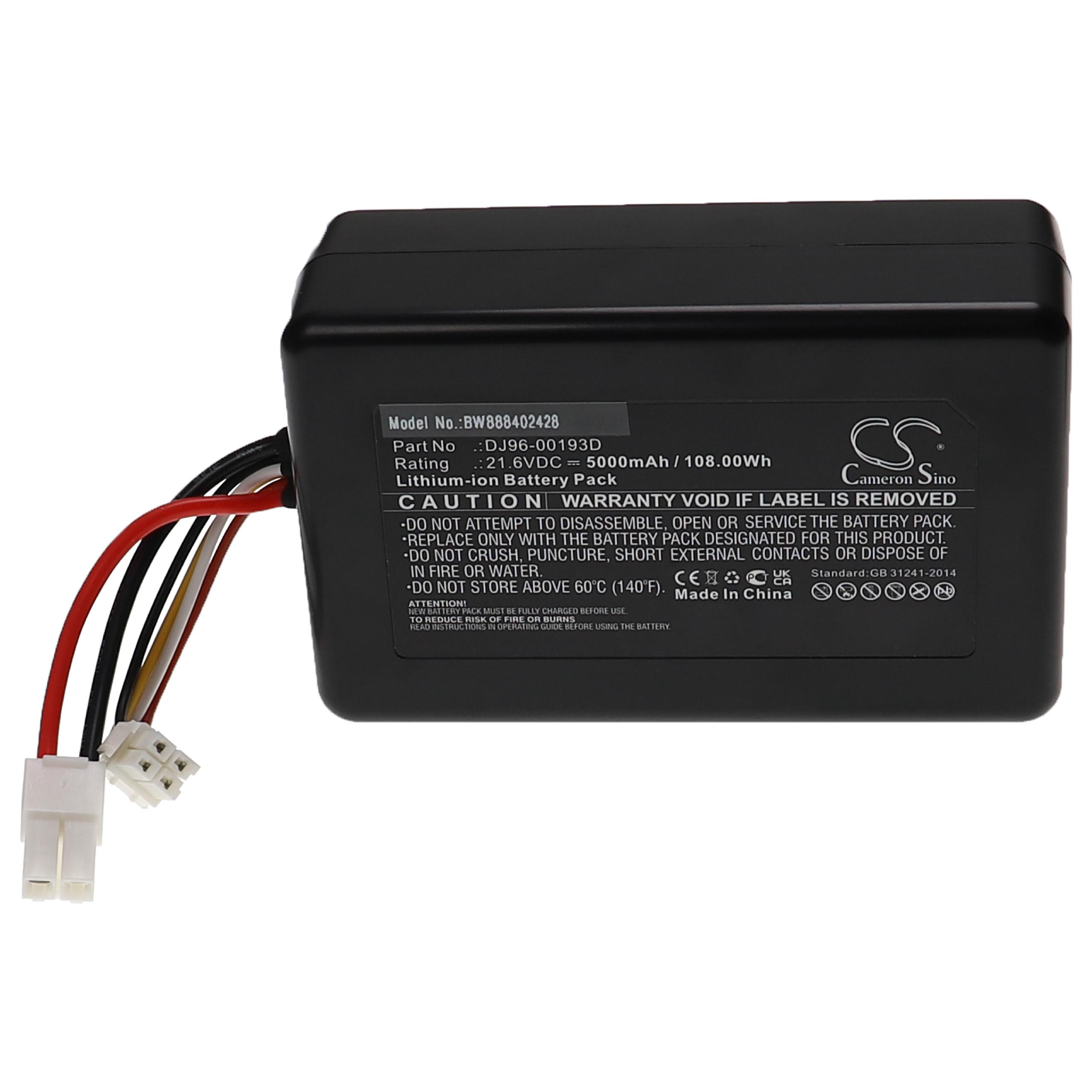 Battery Replacement for Samsung DJ96-00193D for - 5000mAh, 21.6V, Li-Ion