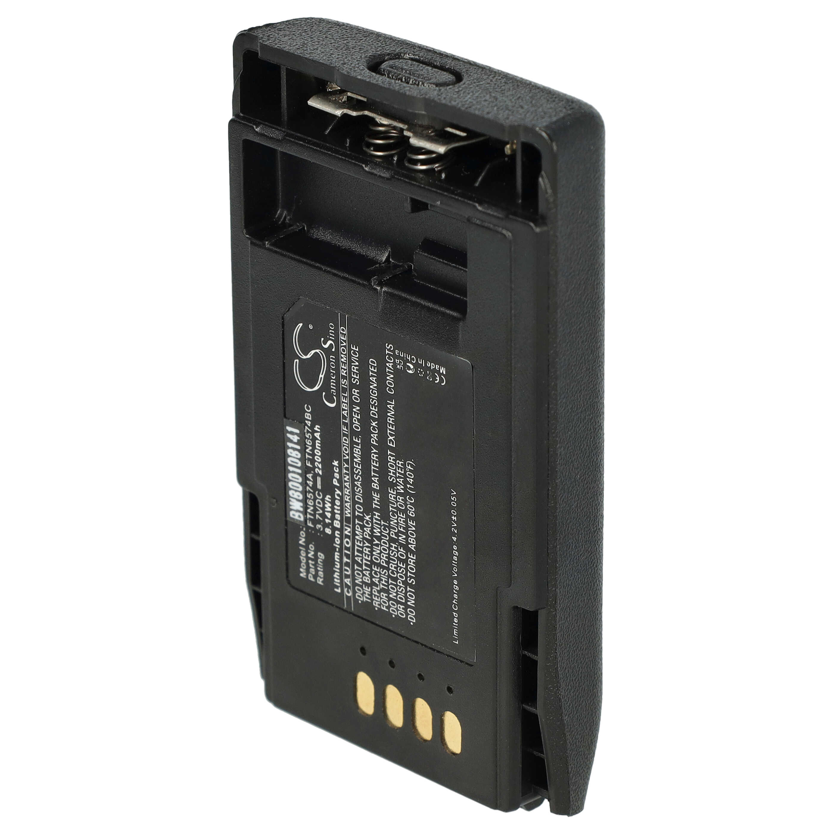 Batterie remplace Motorola AP-6574, FTN6574A, FTN6574 pour radio talkie-walkie - 2200mAh 3,7V Li-ion
