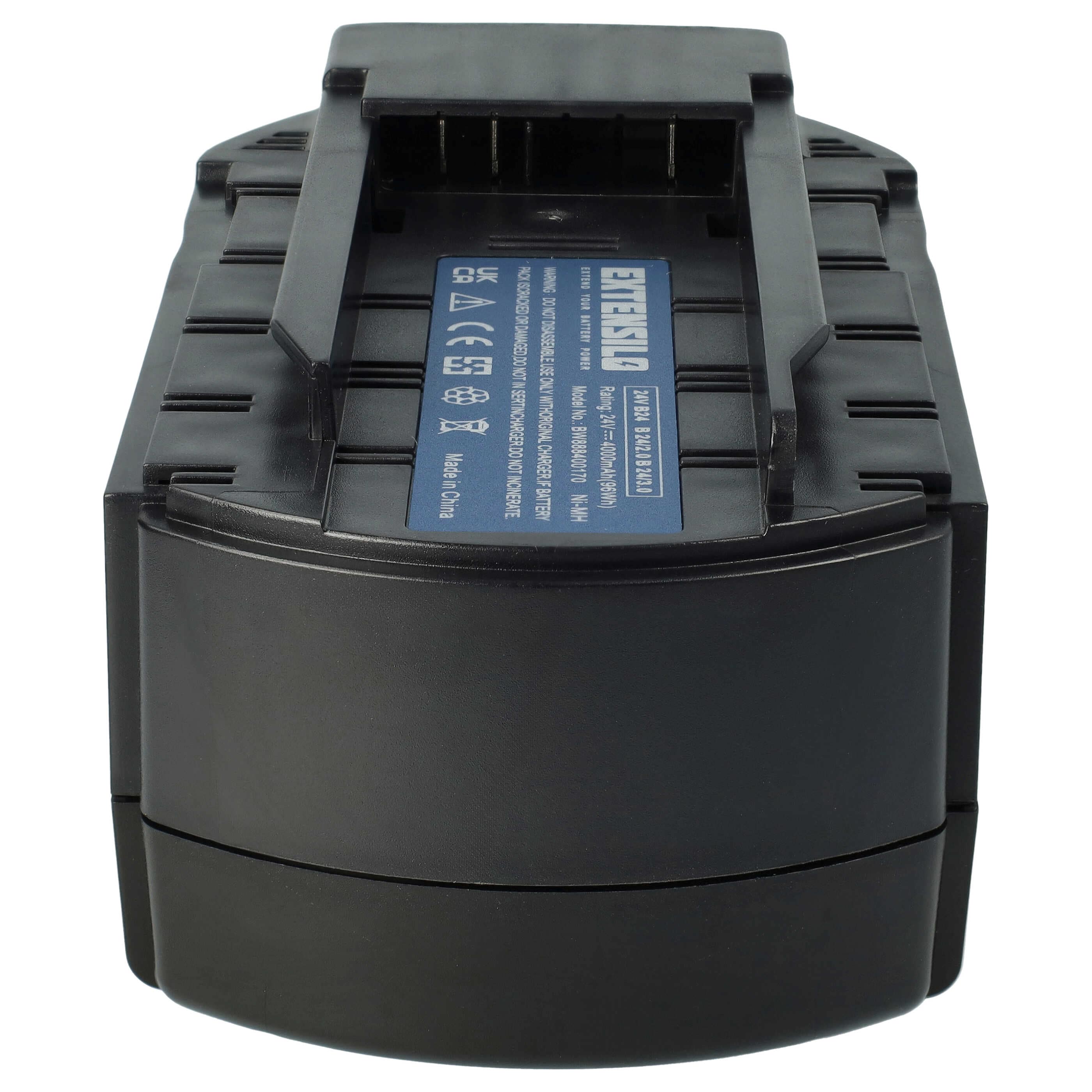 Battery replaces Hilti B 24/2.0, B 24/3.0 Electric Power Tool - 4000 mAh, 24 V, NiMH