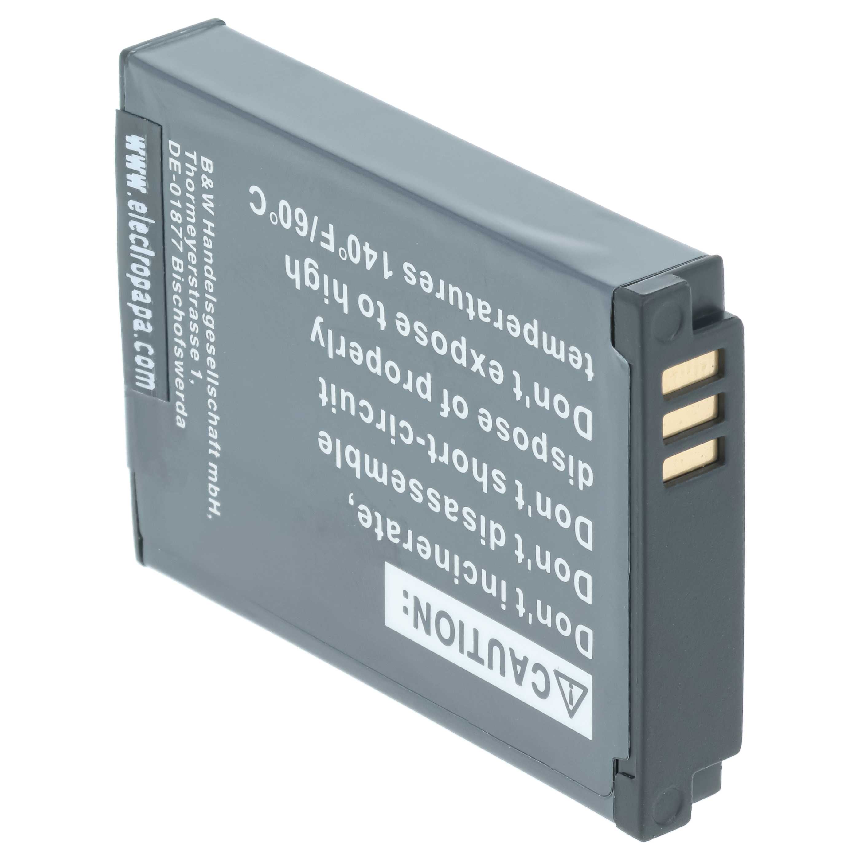 Videocamera 2x Battery replaces Toshiba PC1733E-1BRS, PX1733 - 700 mAh 3.7 V Li-Ion