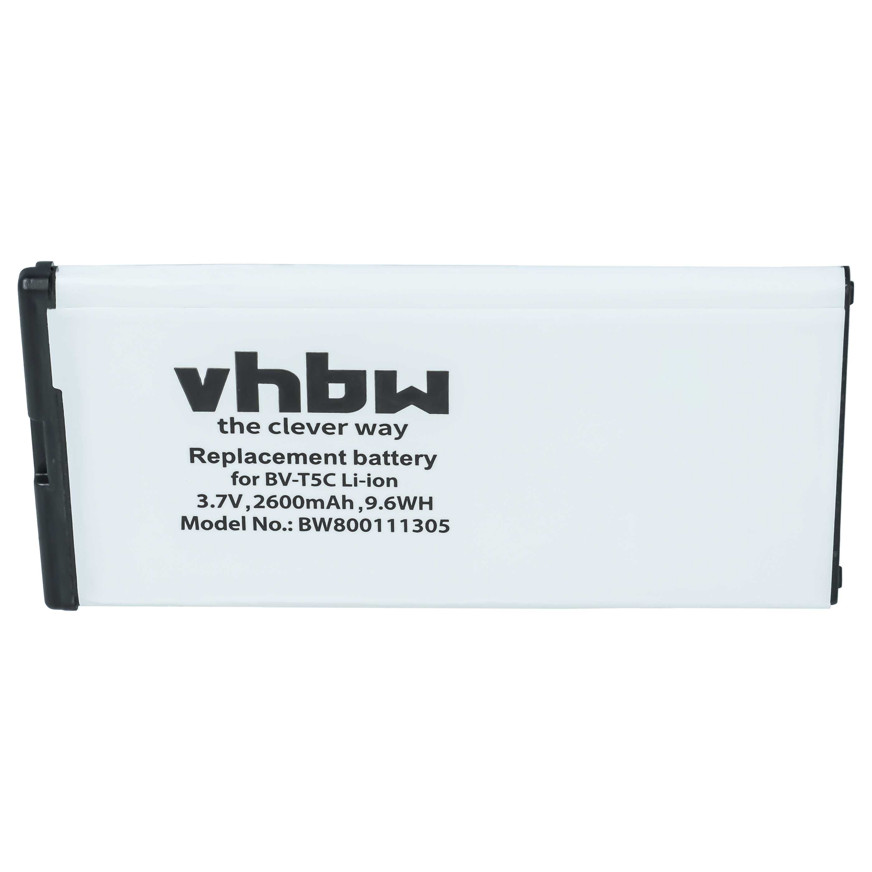 Akumulator do telefonu smartfona zamiennik Microsoft / Nokia BV-T5C - 2600 mAh 3,8 V Li-Ion