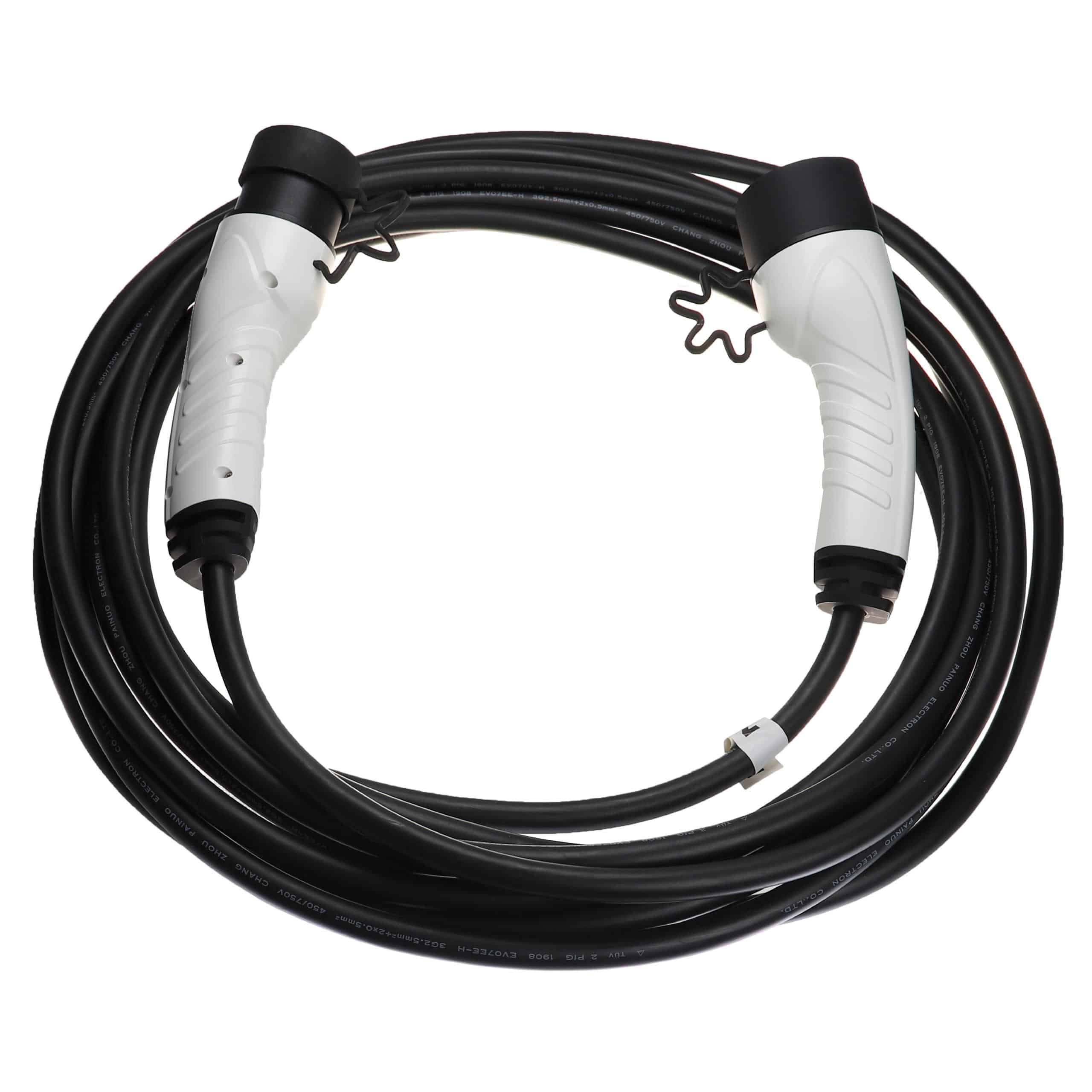 Charging Cable for Electric Car, Plug-In Hybrid - Type 2 to Type 2 Cable, Single-Phase, 16 A, 3.5 kW, 7 m