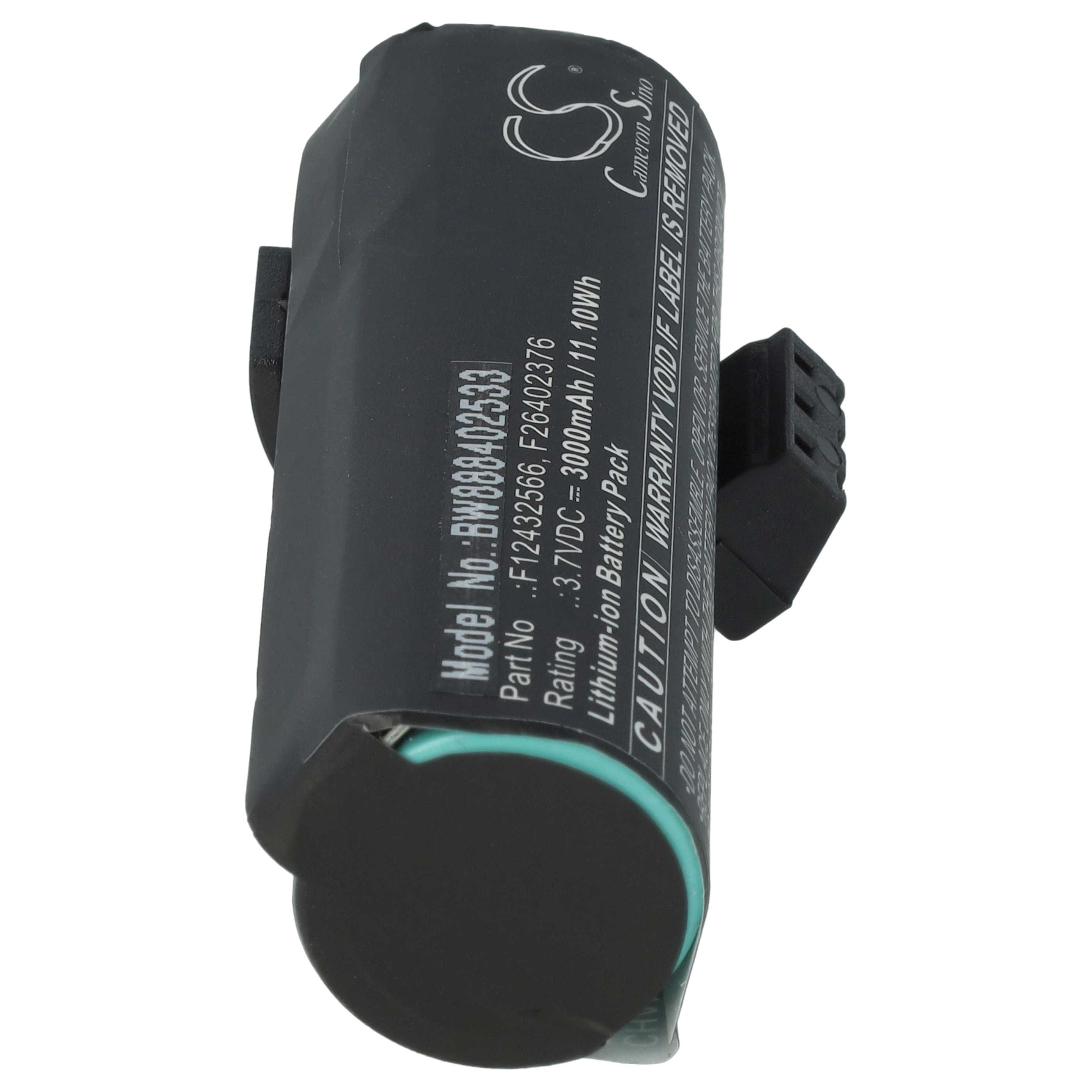 5x Batteries remplace Ingenico F12432566, F26402376 pour scanner de code-barre Ingenico - 3000mAh 3,7V