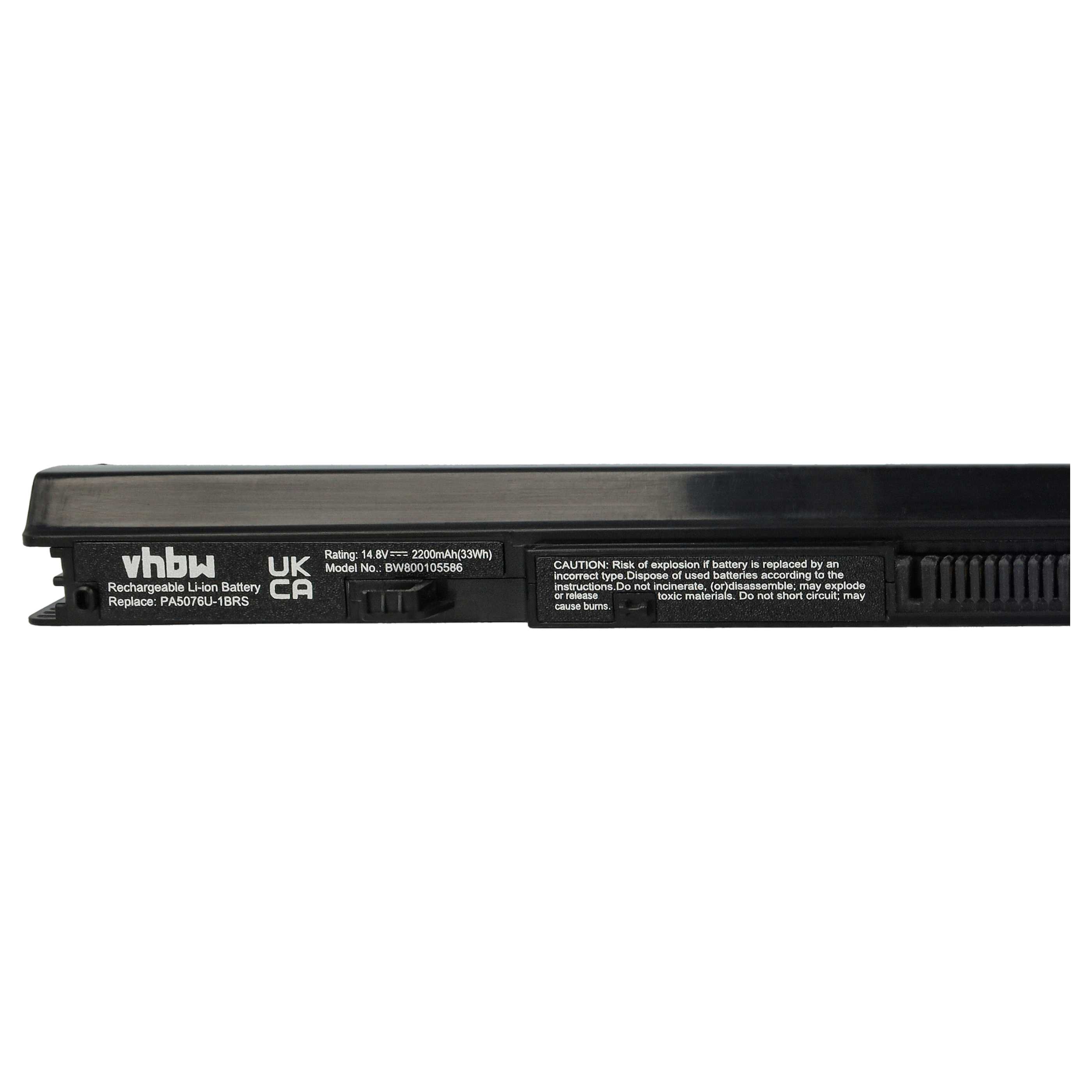 Akumulator do laptopa zamiennik Toshiba PA5076U-1BRS, PA5076R-1BRS - 2200 mAh 14,8 V Li-Ion, czarny