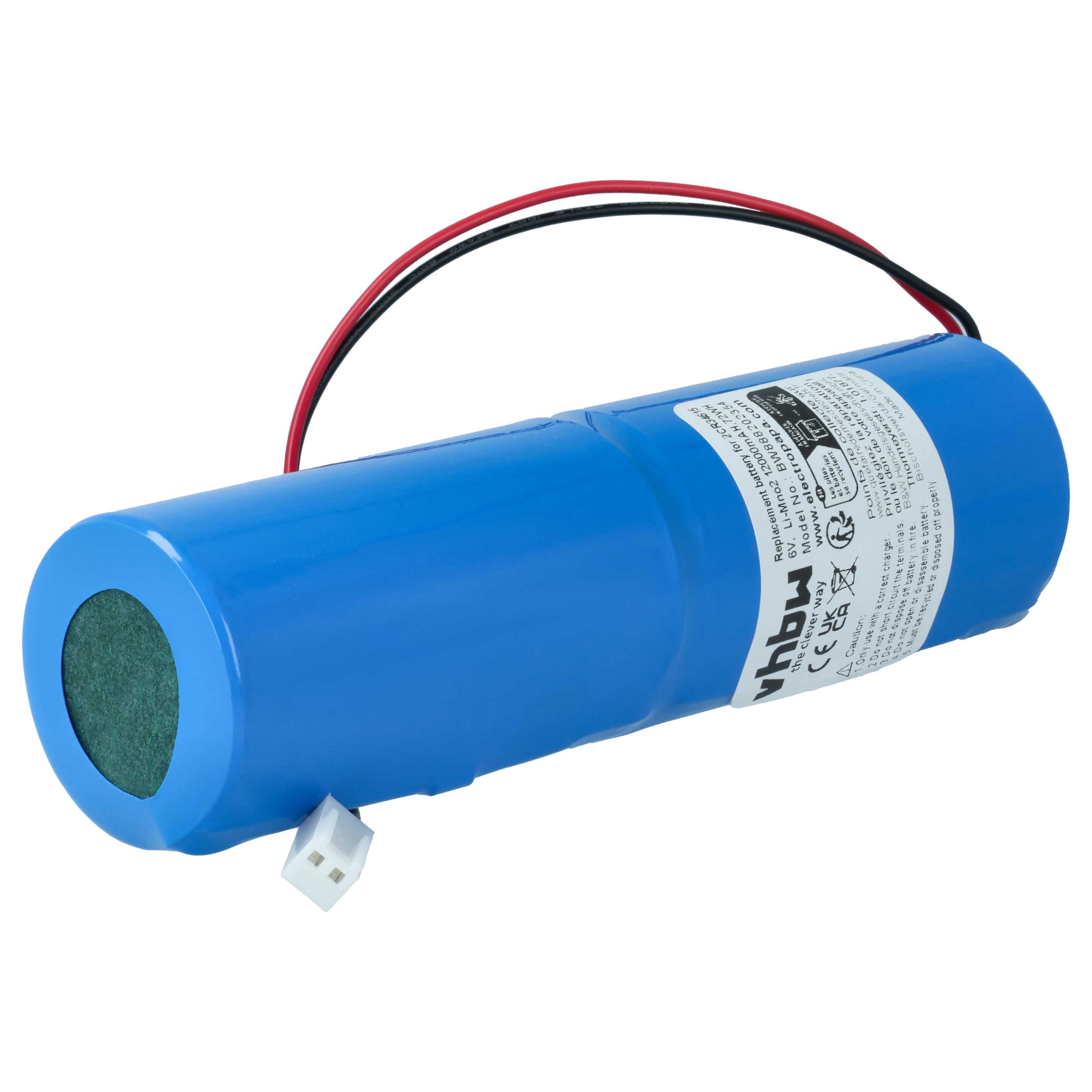 Pile remplace Jablotron 2CR34615, BAT-80A-SAFT pour centrale d'alarme Jablotron - 12000mAh 6V Li-MnO2