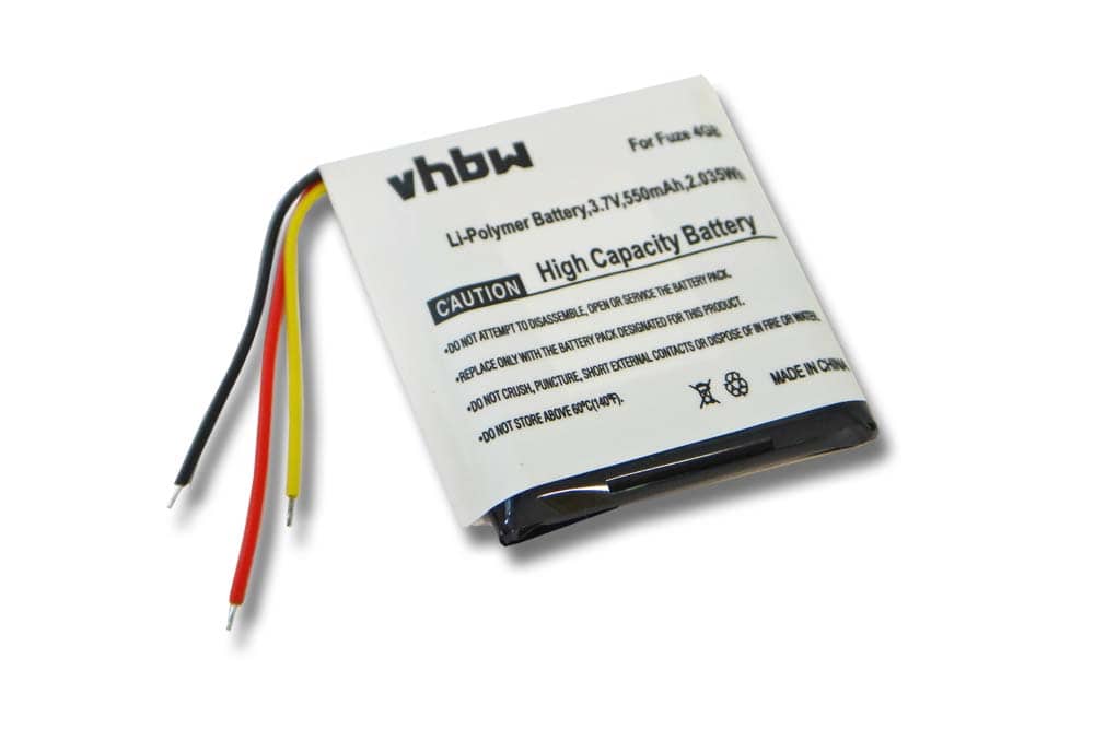 MP3-Player Battery for SanDisk - 550 mAh 3.7 V Li-polymer