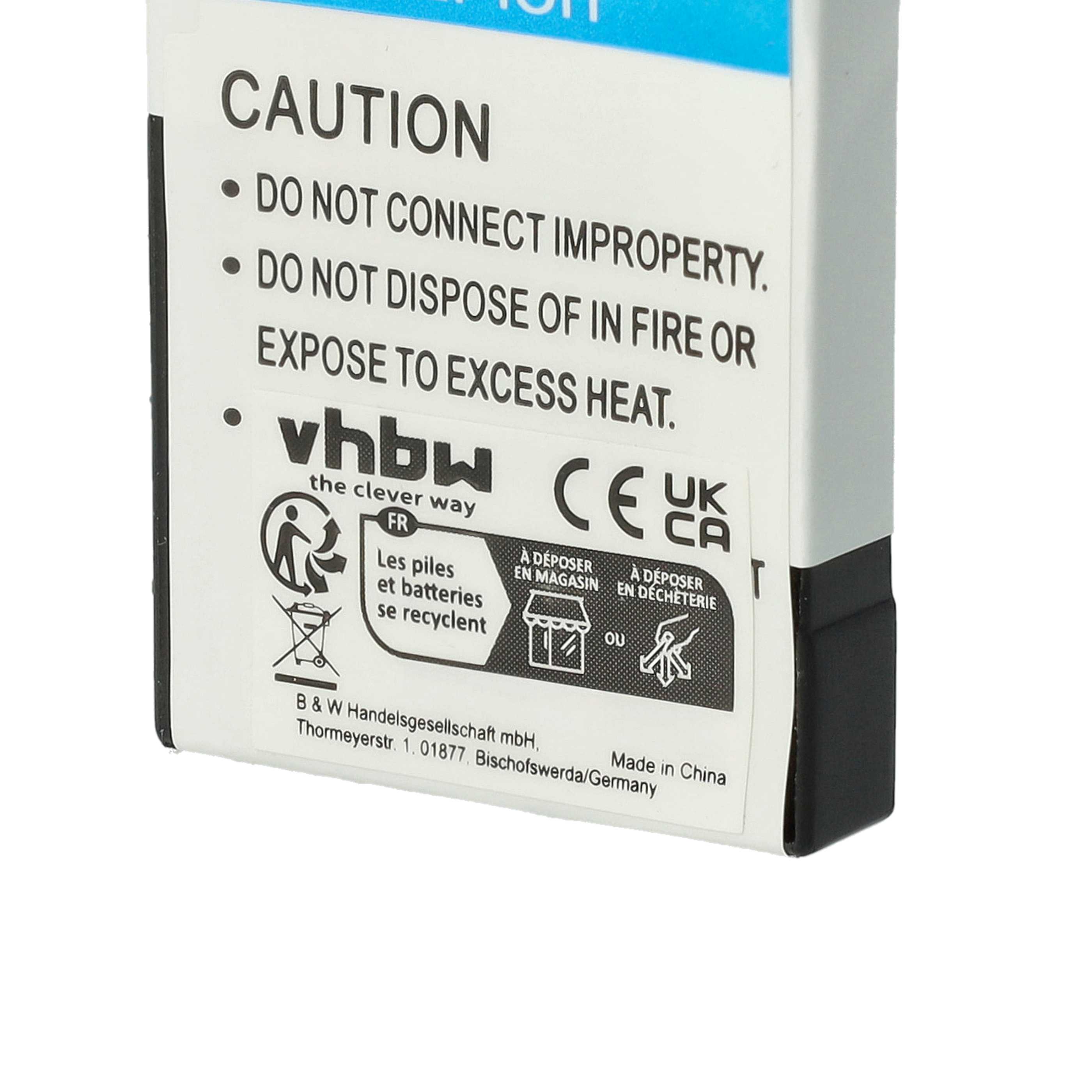 3x Battery replaces Kodak Klic-7002 - 460mAh, 3.6V, Li-Ion