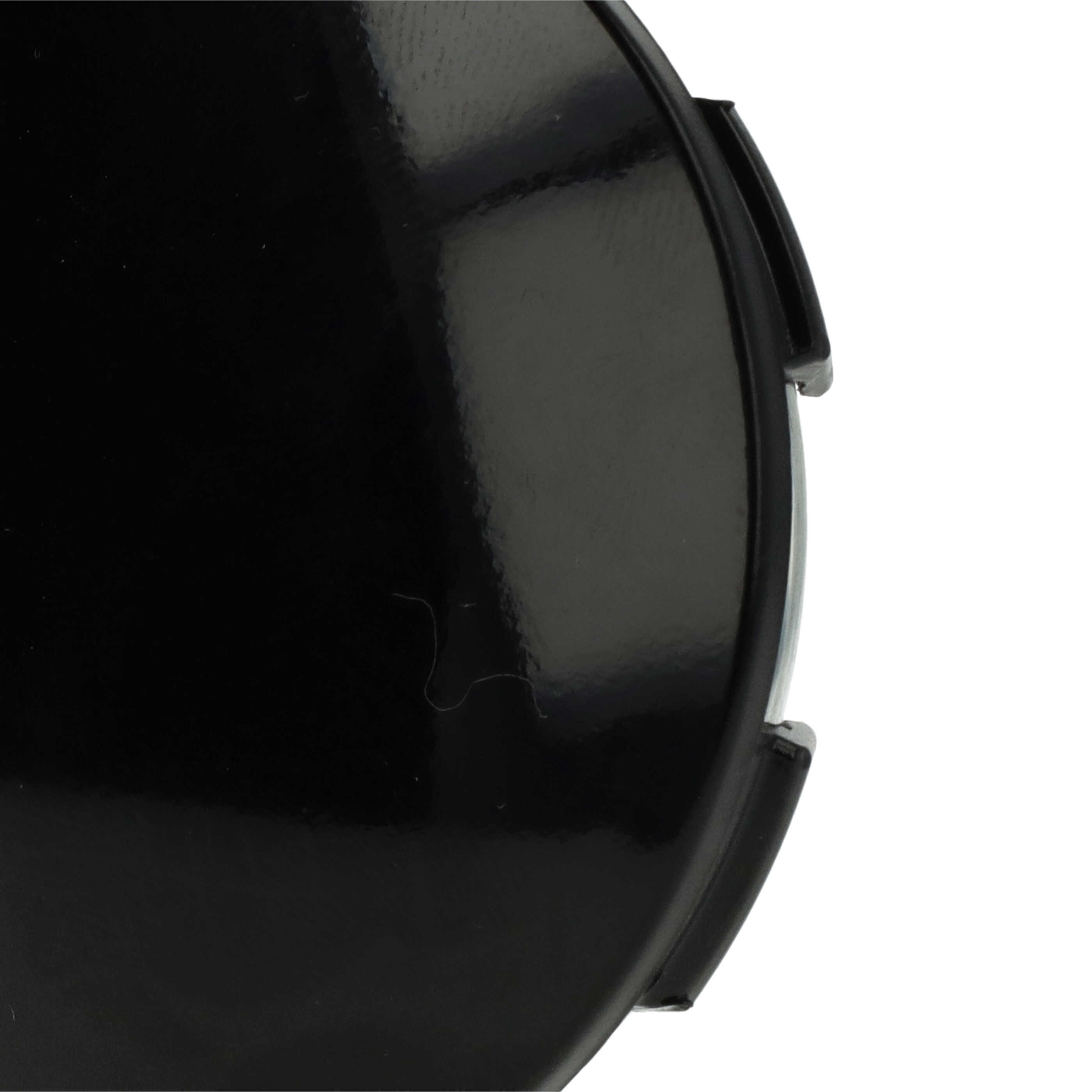 vhbw 4x coprimozzo compatibile con Alutec autovetture - Copriruota, 64 mm nero, plastica