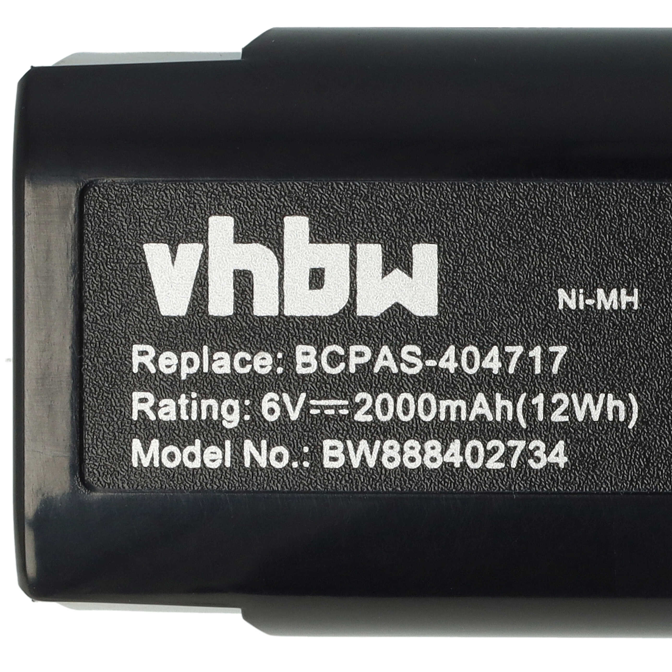 Battery replaces Paslode 900421, 900400, 900420, 404400, 404717 Electric Power Tool - 2000 mAh, 6 V, NiMH