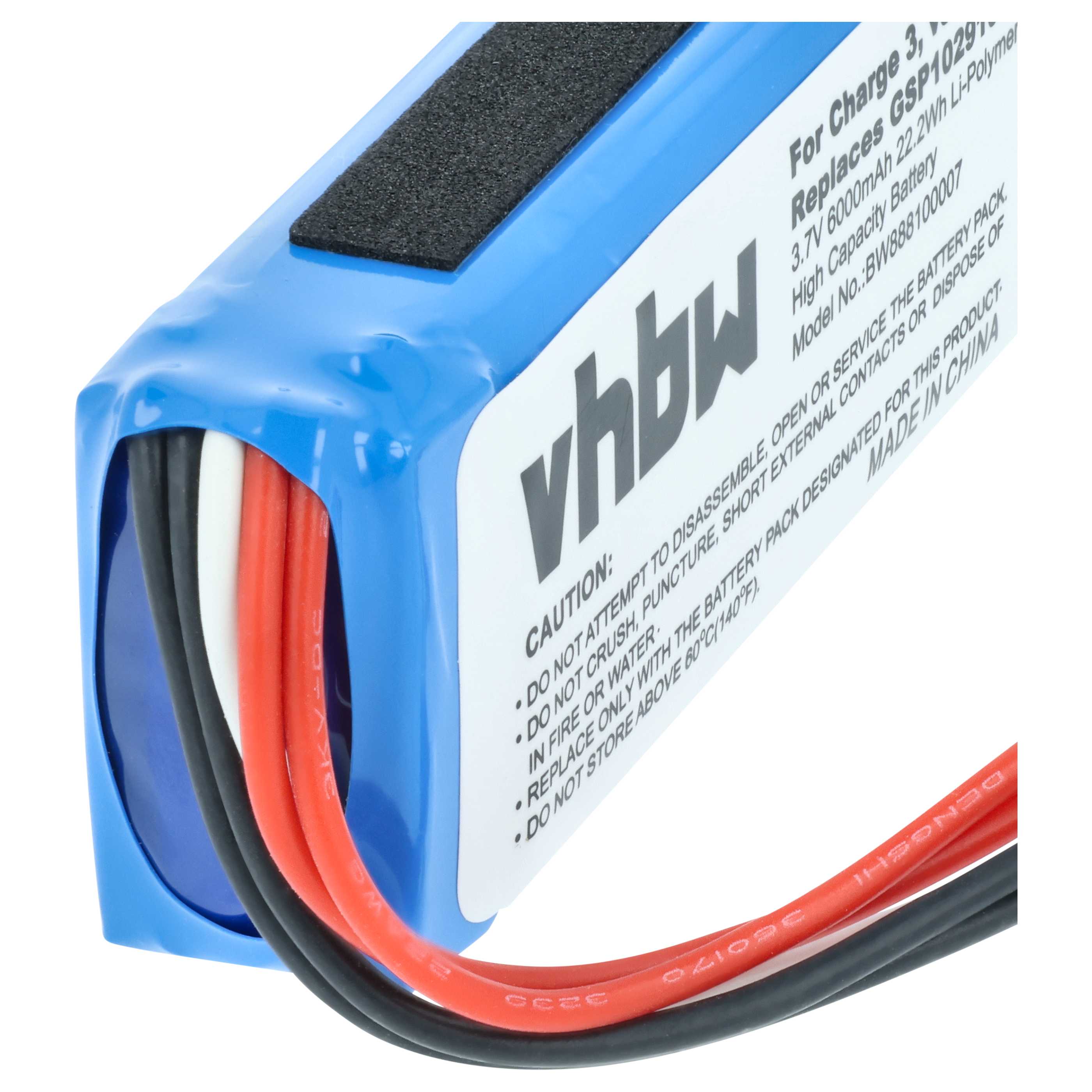 Batteria sostituisce JBL GSP1029102A (versione 1) per altoparlanti - 6000mAh 3,7V Li-Poly
