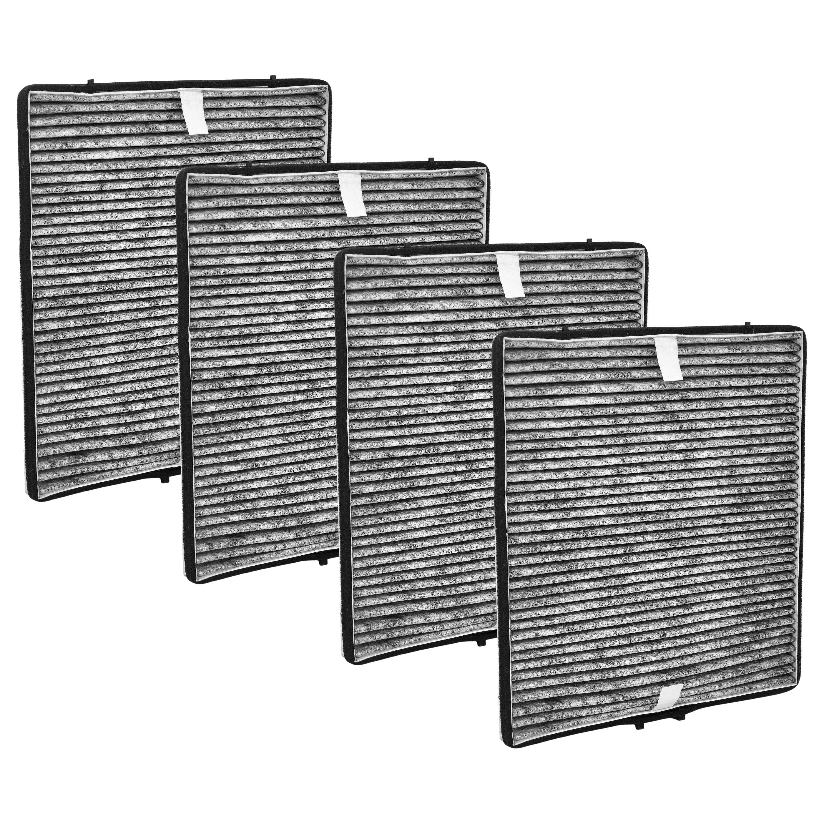4x Aktivkohlefilter als Ersatz für Miele 11762650, DKF 25-P Dunstabzugshaube