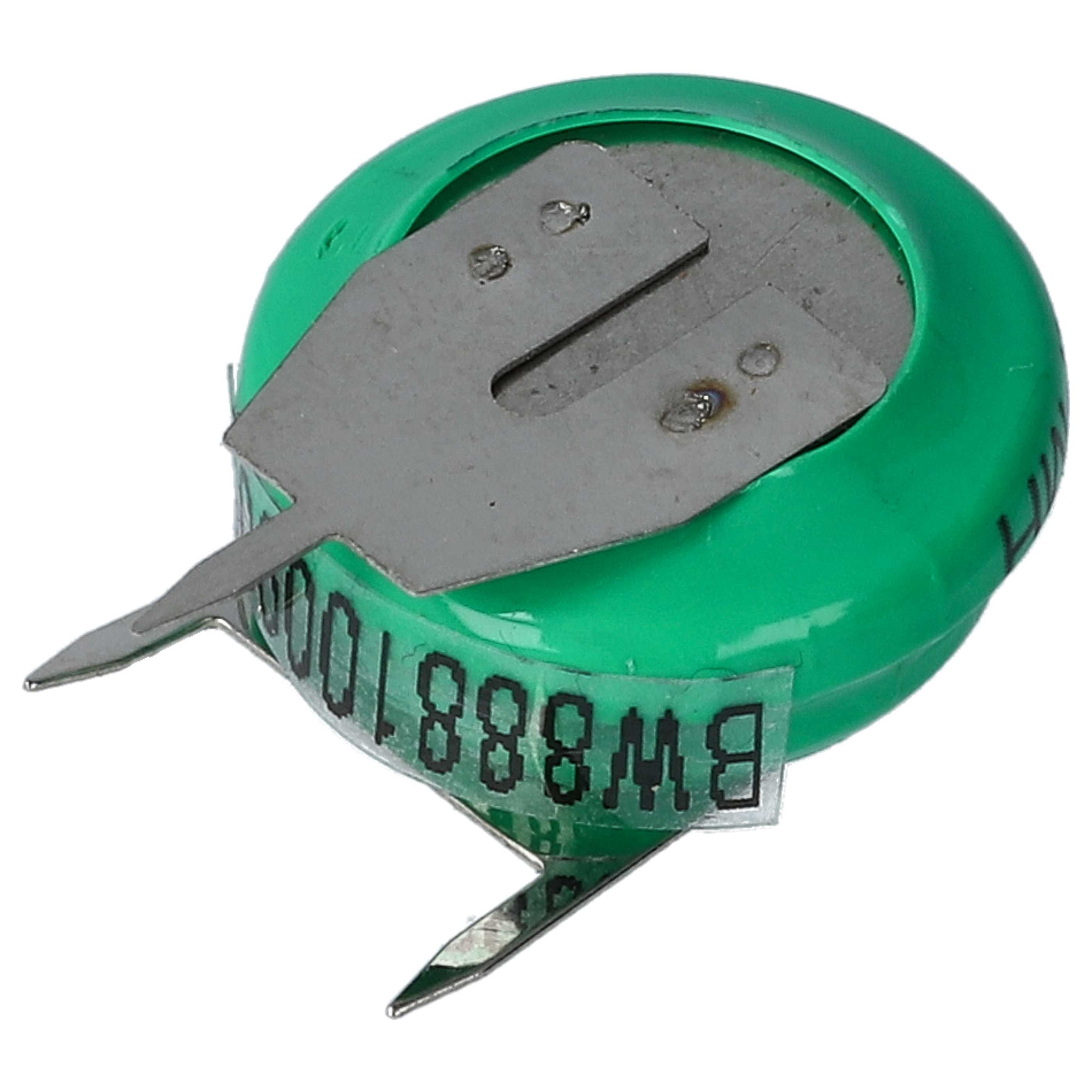 Button Cell Battery Type V80H 3 Pins for Model Building Solar Lamps etc. - 80 mAh 1.2 V NiMH