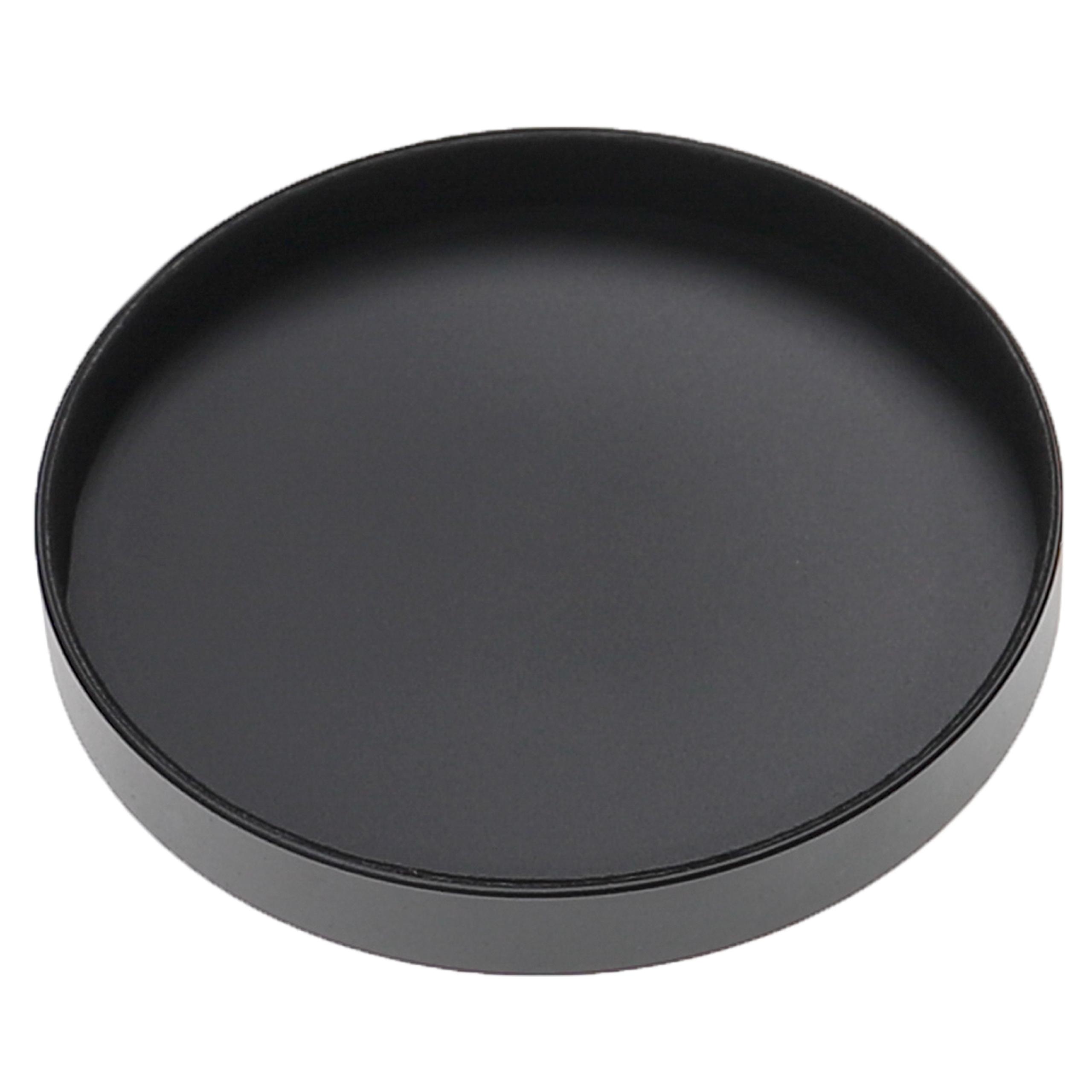 Bouchon d'objectif 95 mm - aluminium (anodisé) / intérieur flanelle, noir-mat