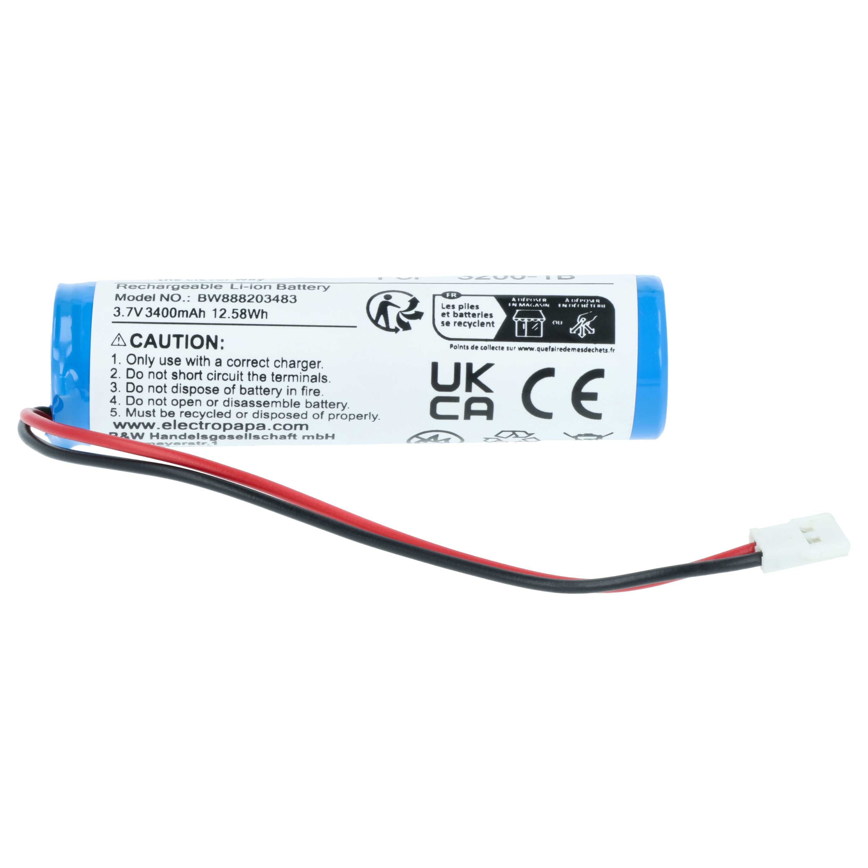 elektronische Leselupe-Akku als Ersatz für Eschenbach 3200-1B für Eschenbach - 3400mAh 3,7V Li-Ion