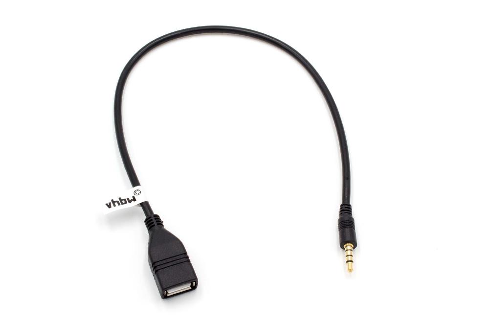 Adapter OTG USB On The Go z gniazdo USB na wtyk AUX do smartfona, tableta, laptopa