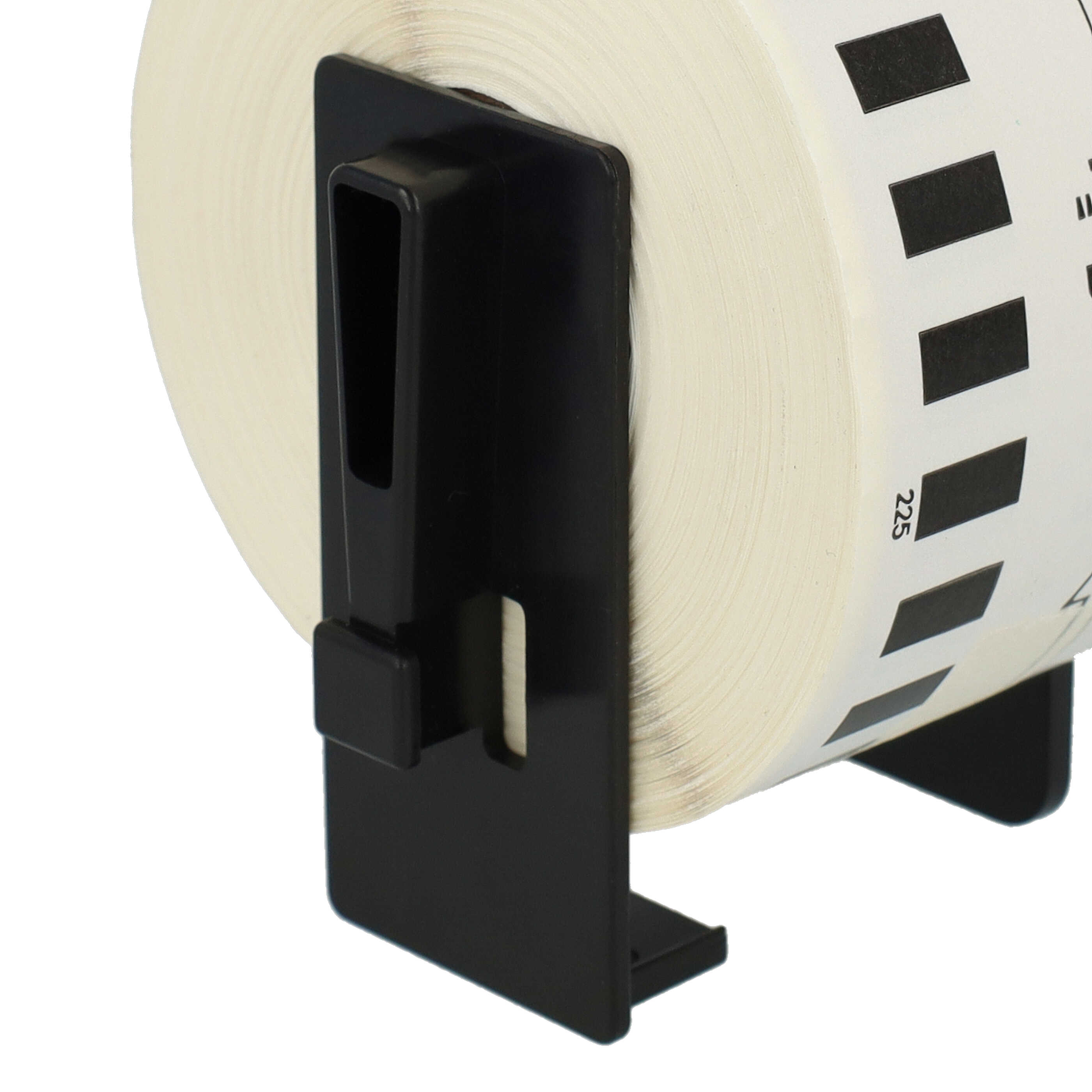 3x Label Roll replaces Brother DK-22225 Labeller - 38 mm x 30.48 m + Holder