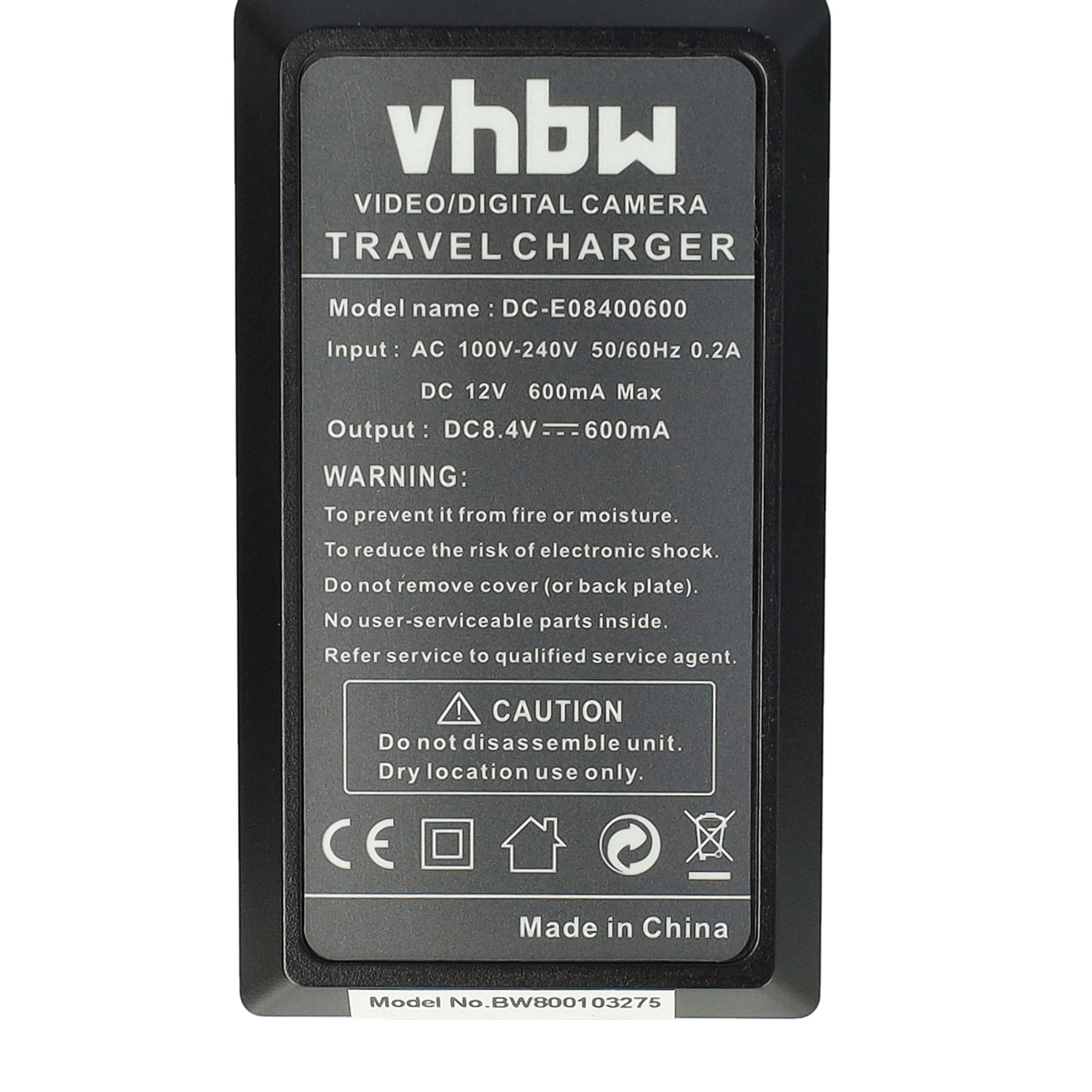 Battery Charger suitable for X-E1 Camera etc. - 0.6 A, 8.4 V