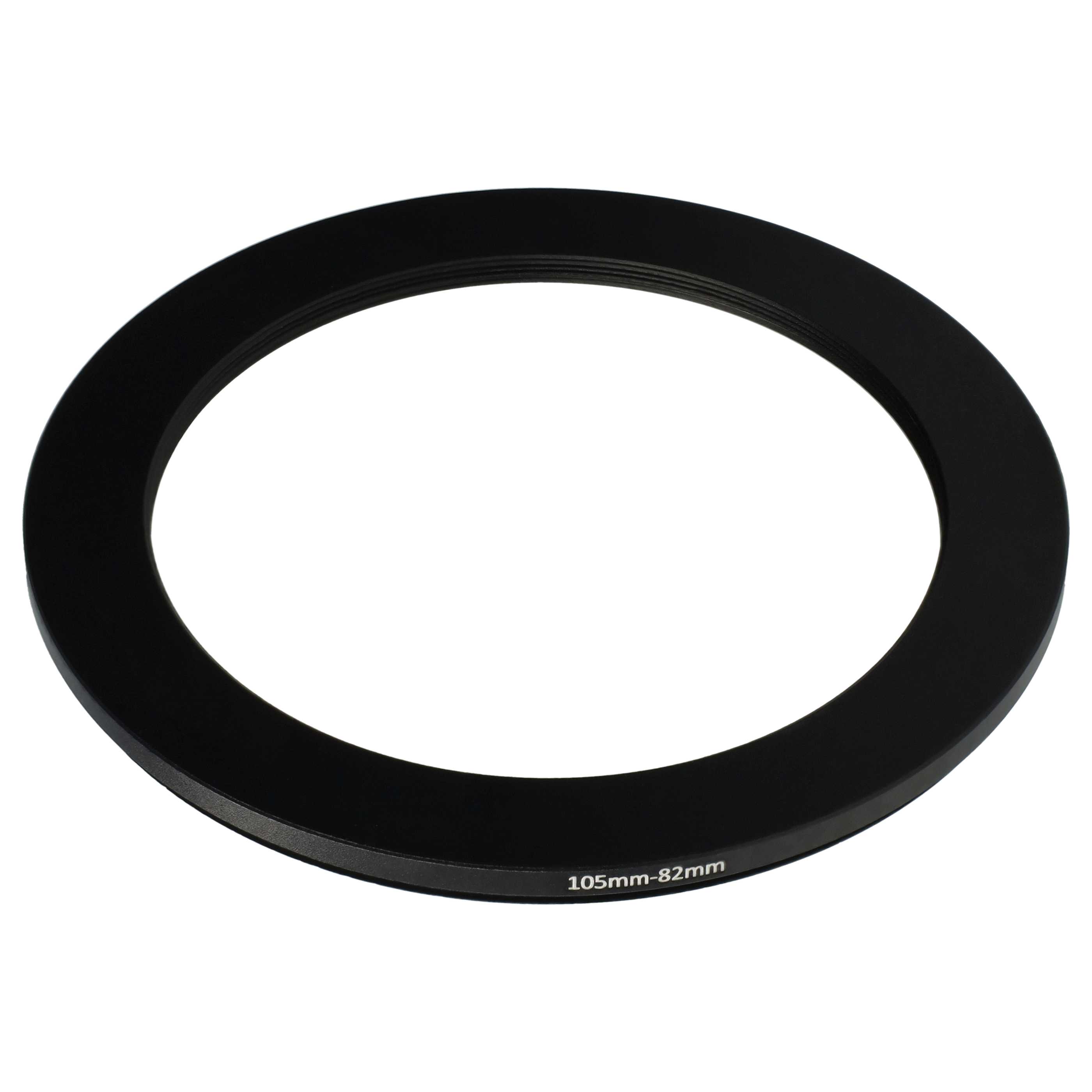 Anillo adaptador Step Down de 105 mm a 82 mm para objetivo de la cámara - Adaptador de filtro, metal, negro